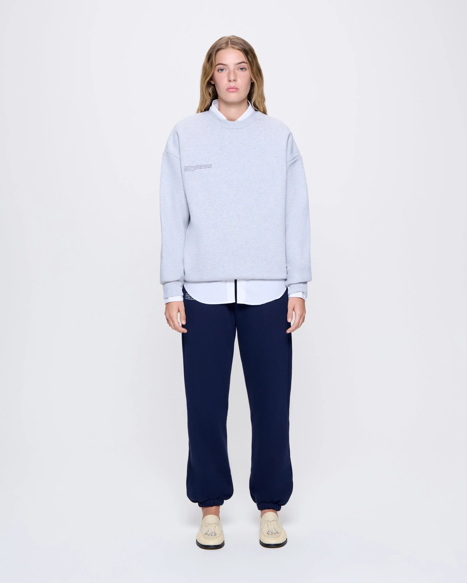 Womens 365 Heavyweight Sweatshirt—grey marl - Image 3