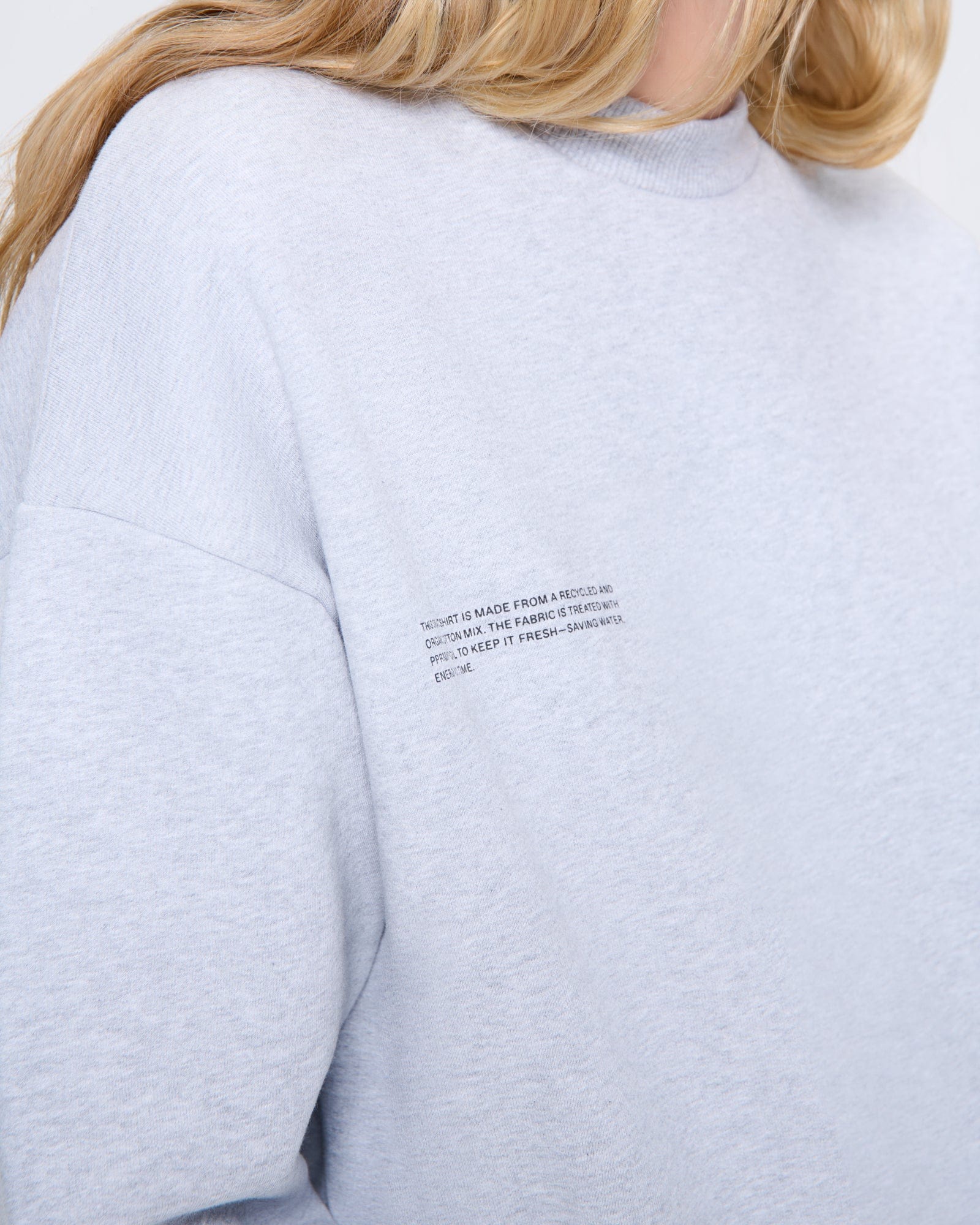 Womens 365 Heavyweight Sweatshirt—grey marl - Image 4