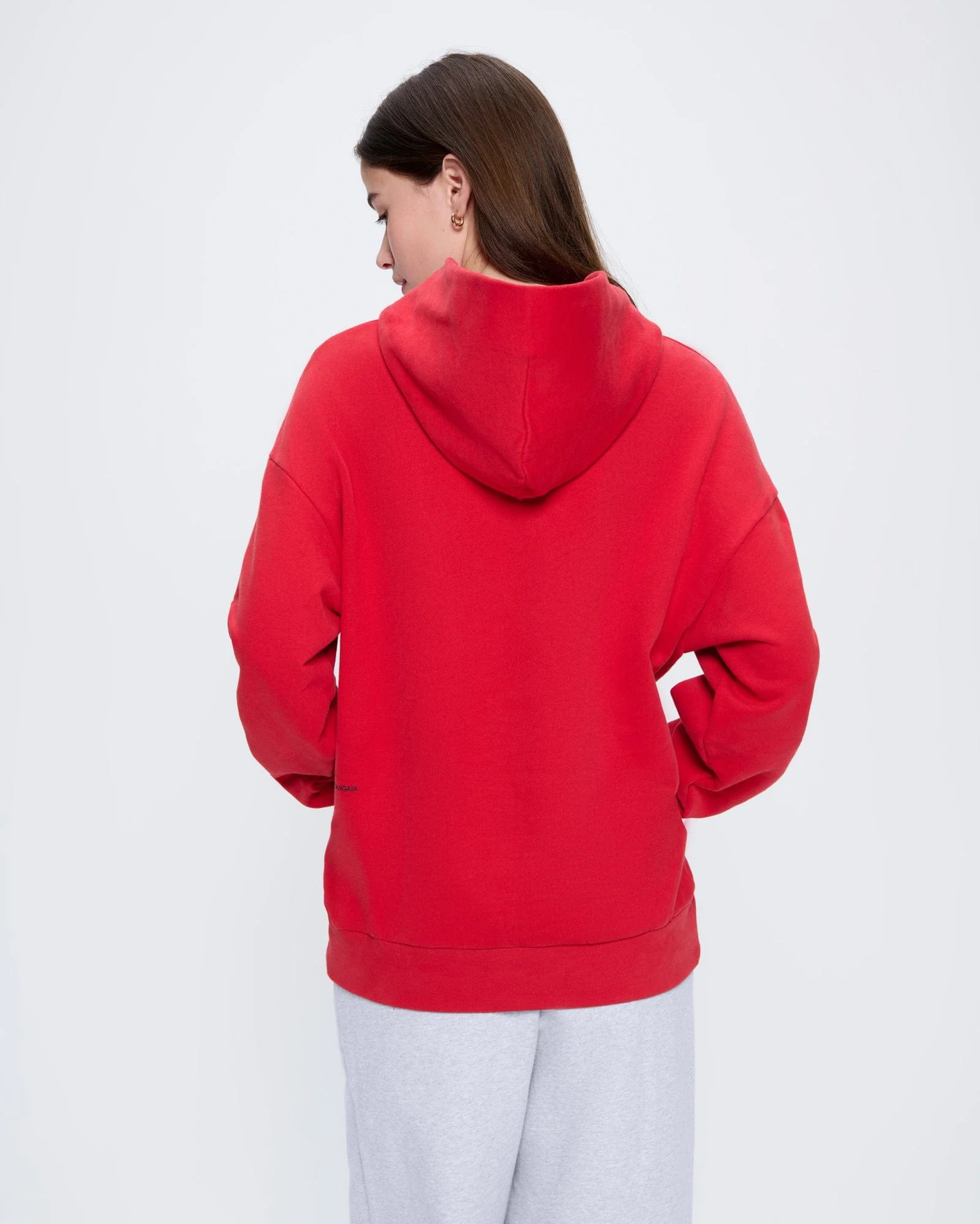Womens 365 Midweight Hoodie—Goji red - Image 4