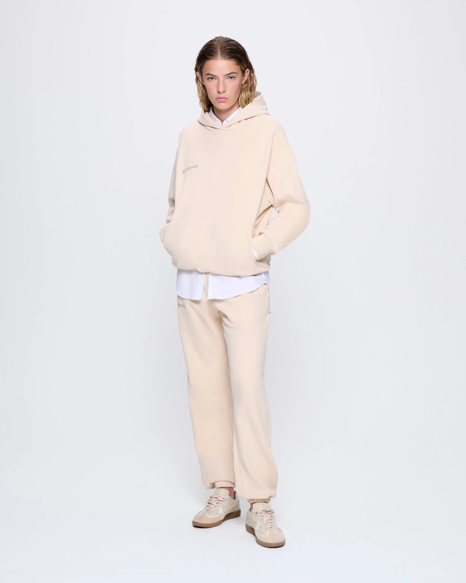Womens 365 Midweight Hoodie—sand - Image 3