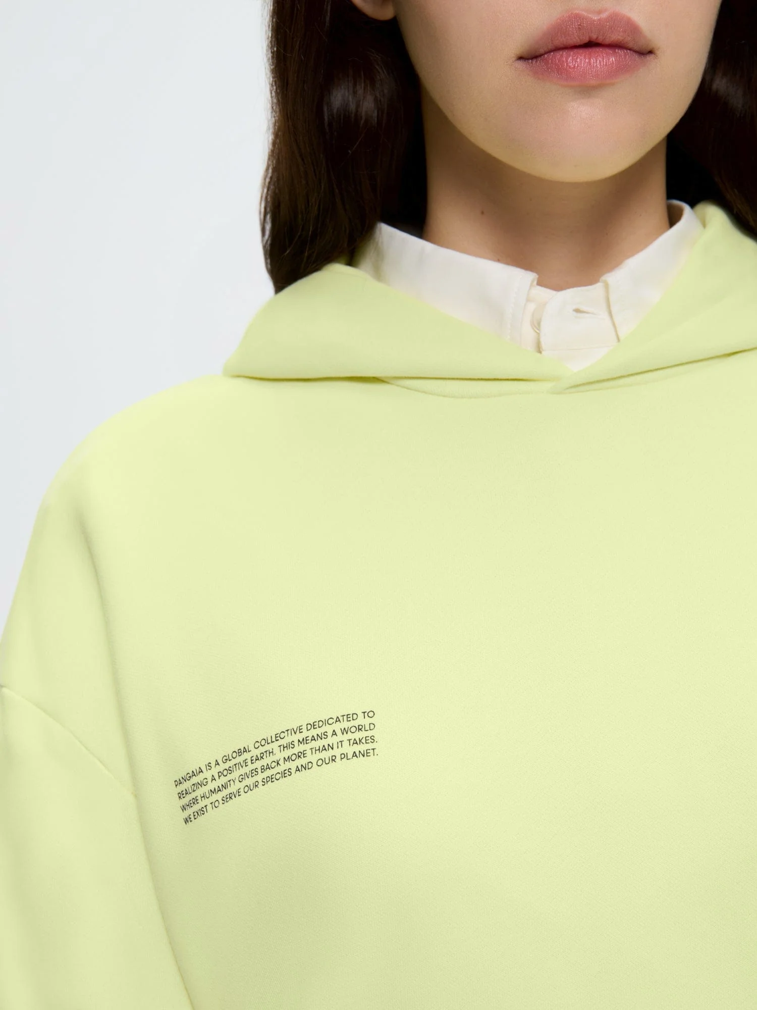 Womens 365 Midweight Hoodie—Soft Lime - Image 4