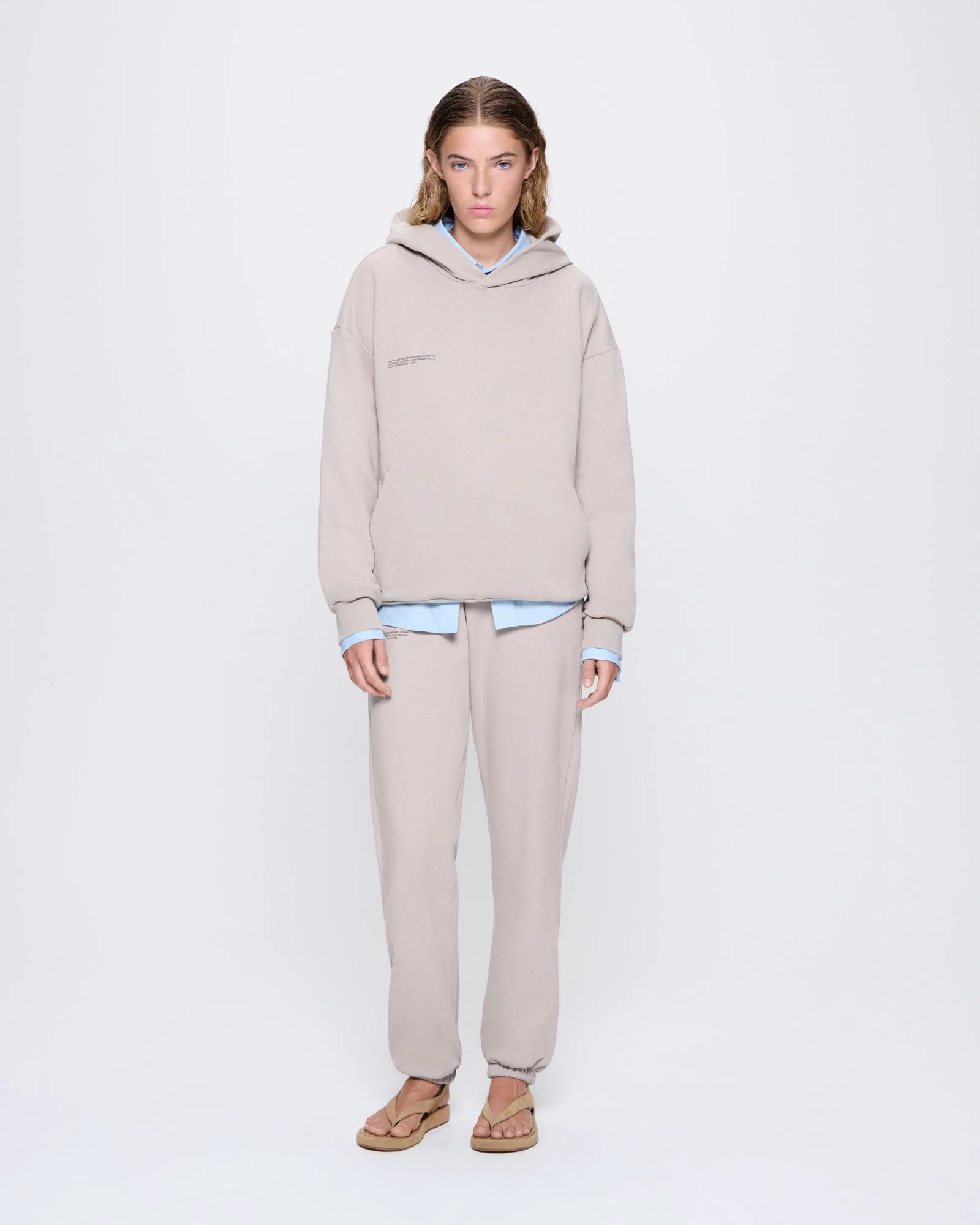 Womens 365 Midweight Hoodie—stone - Image 4