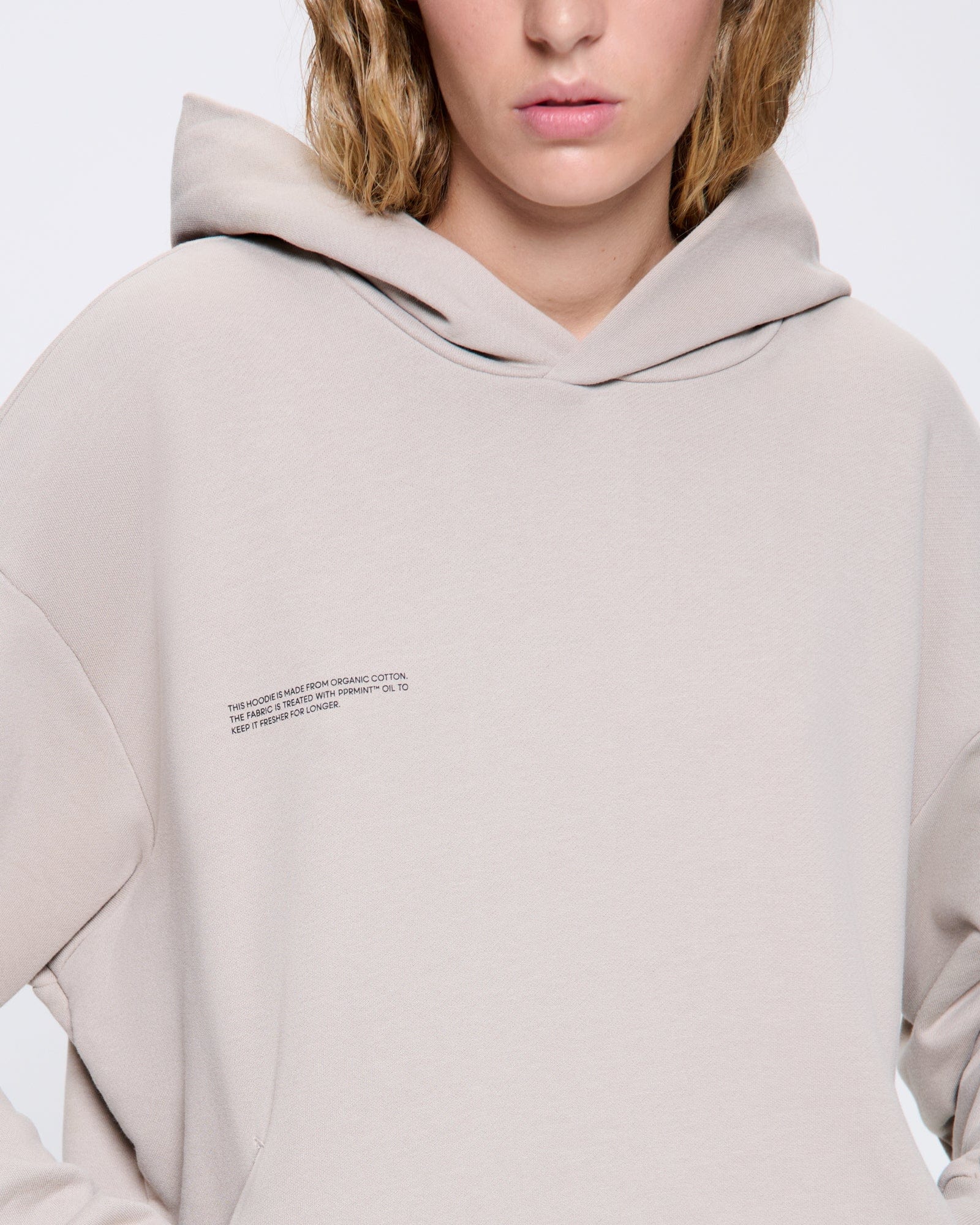 Womens 365 Midweight Hoodie—stone - Image 5