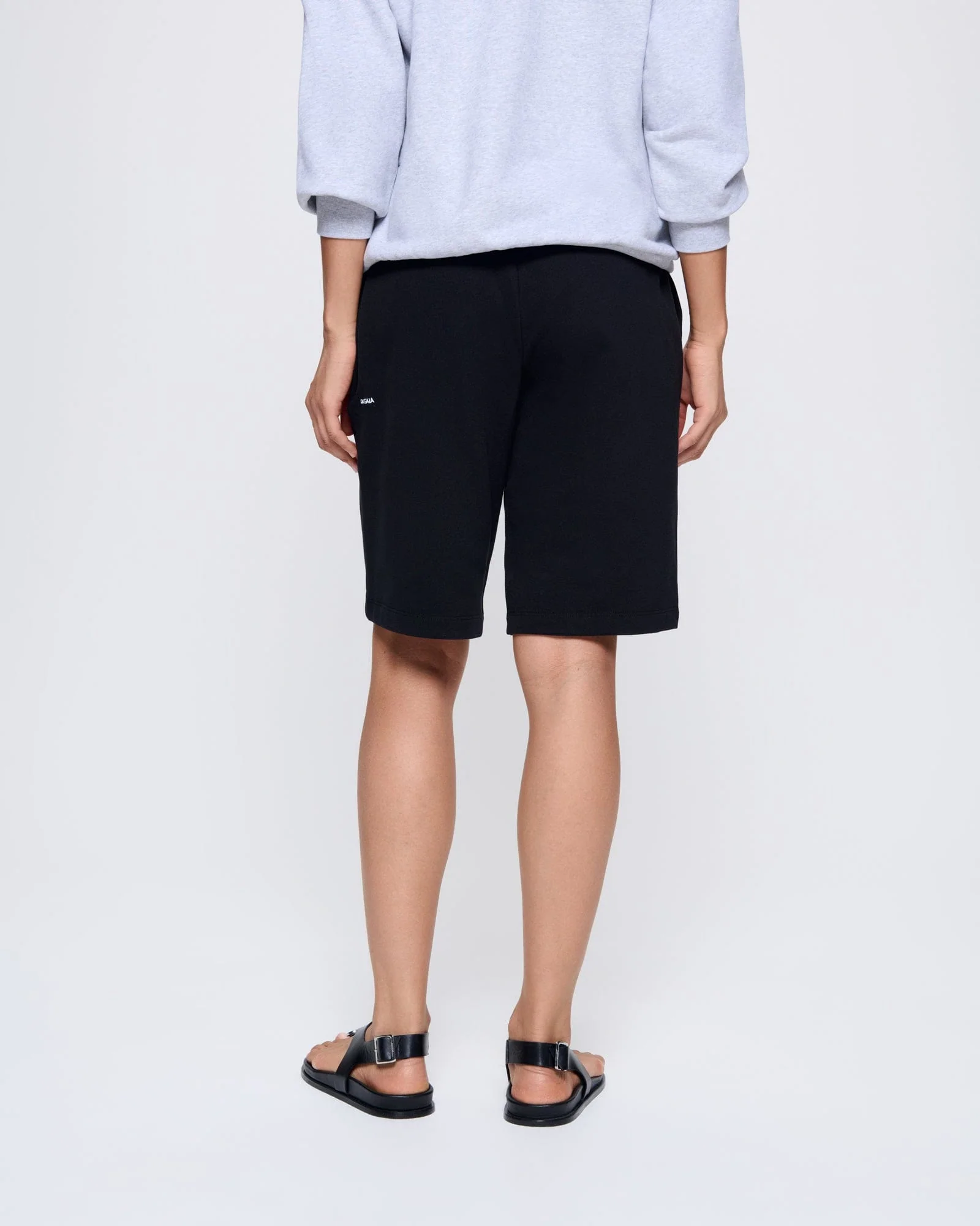 Womens 365 Midweight Long Shorts—black - Image 5
