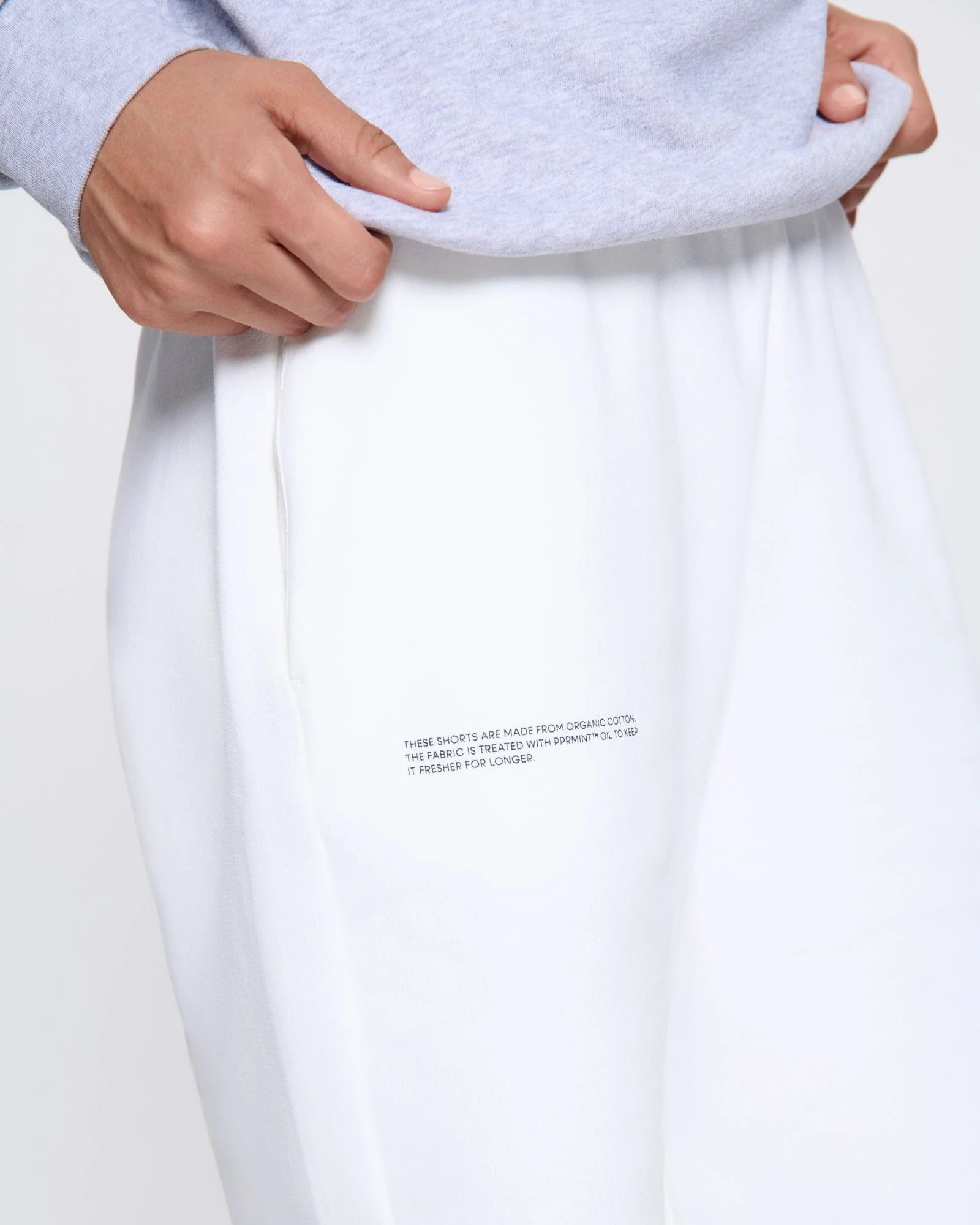 Womens 365 Midweight Long Shorts—off-white - Image 4