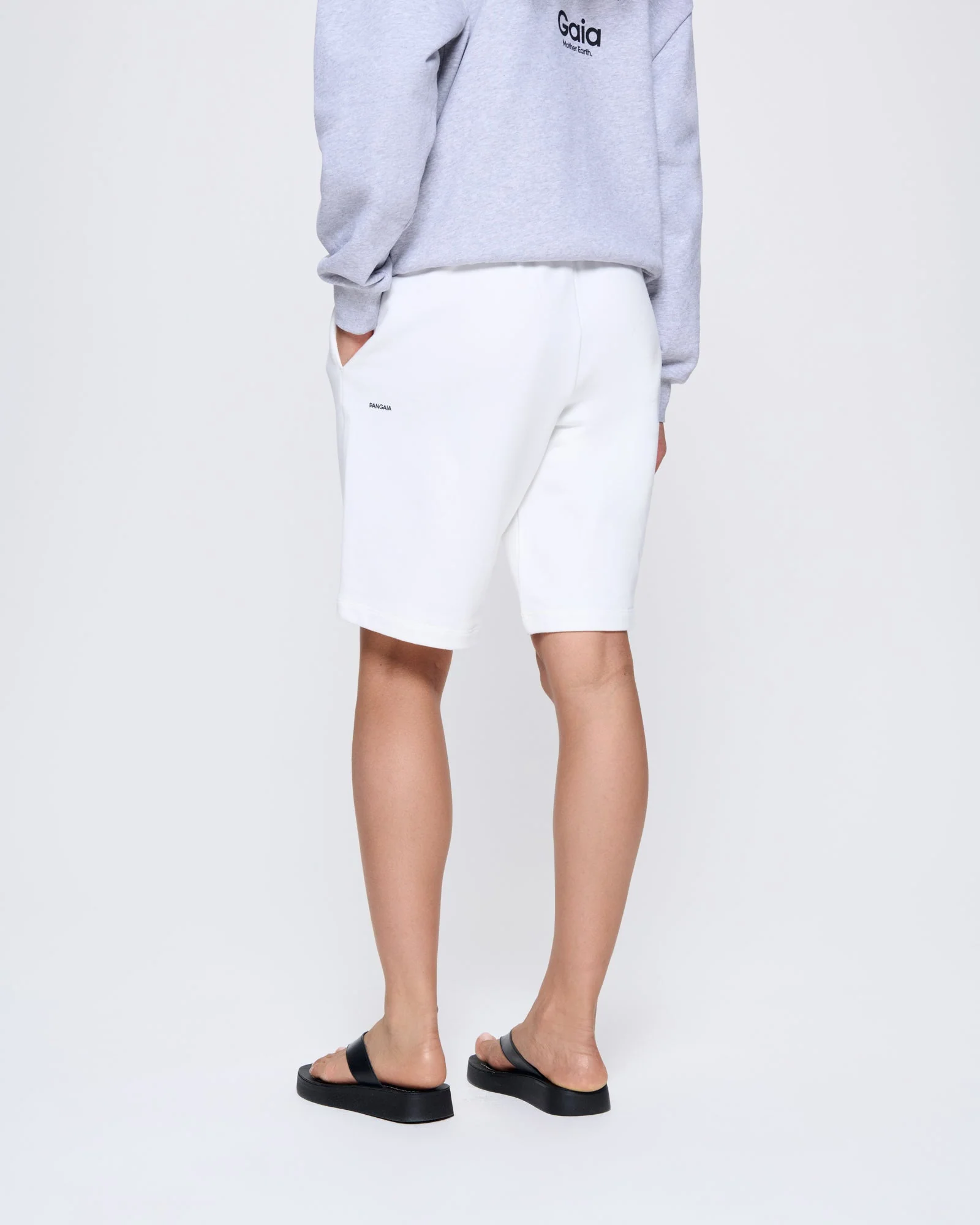 Womens 365 Midweight Long Shorts—off-white - Image 5