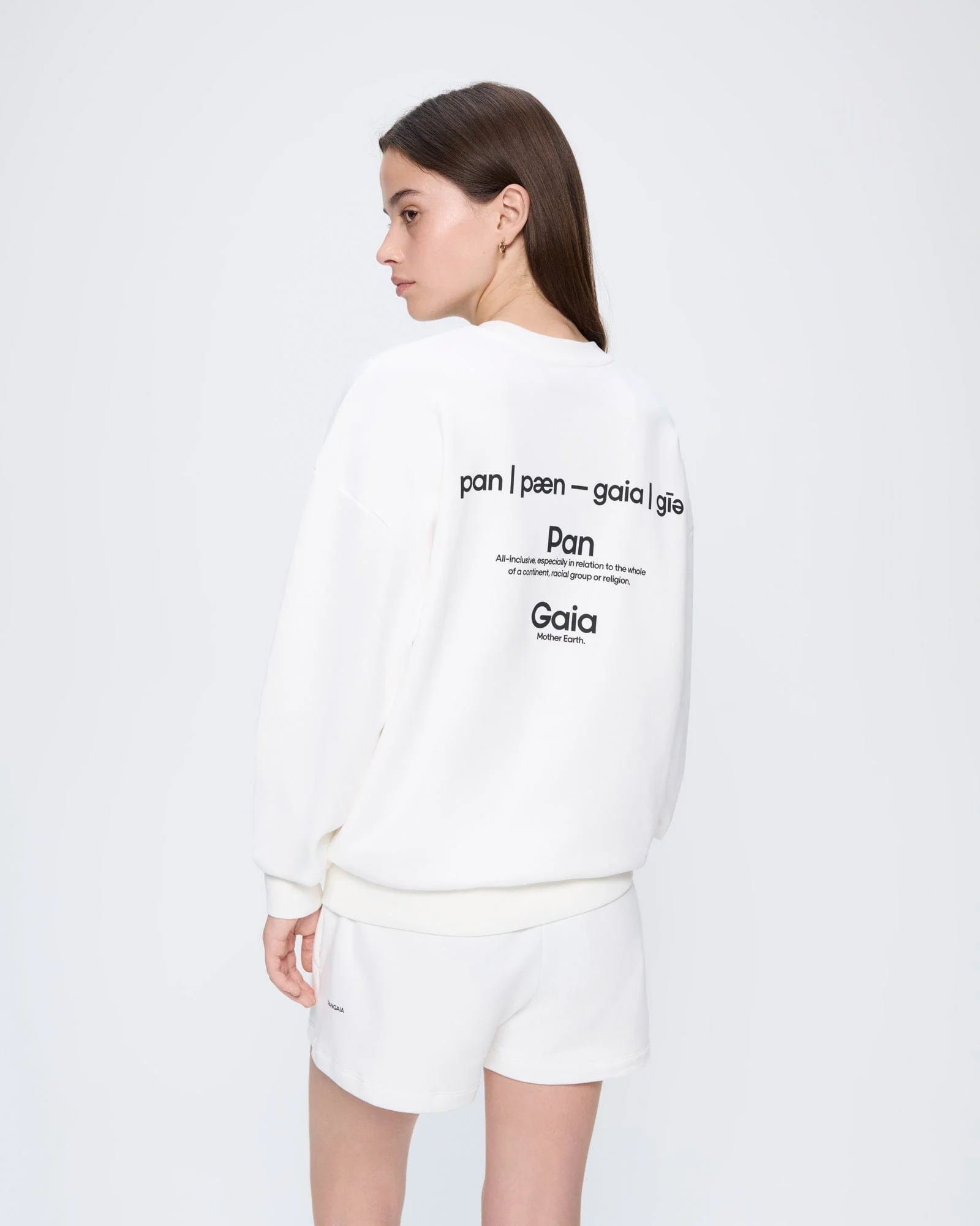 Womens 365 Midweight Shorts—off-white - Image 3