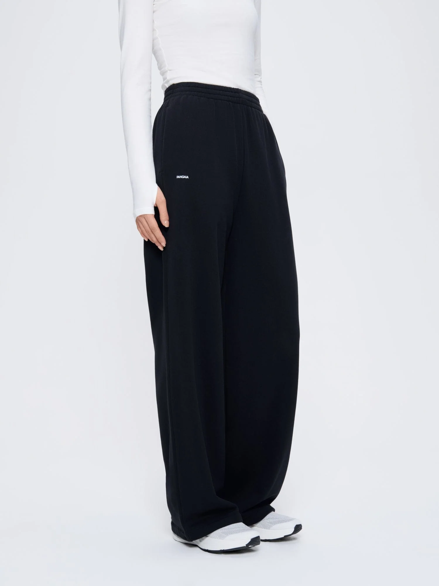 Womens 365 Midweight Straight Leg Track Pants—black - Image 3