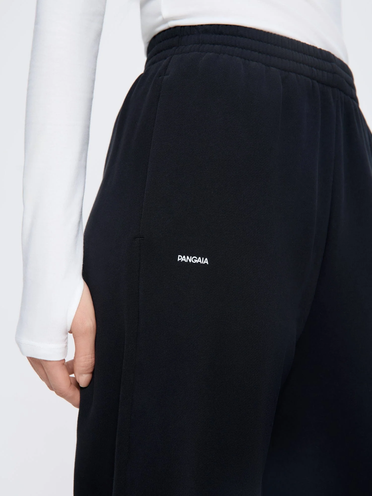 Womens 365 Midweight Straight Leg Track Pants—black - Image 4