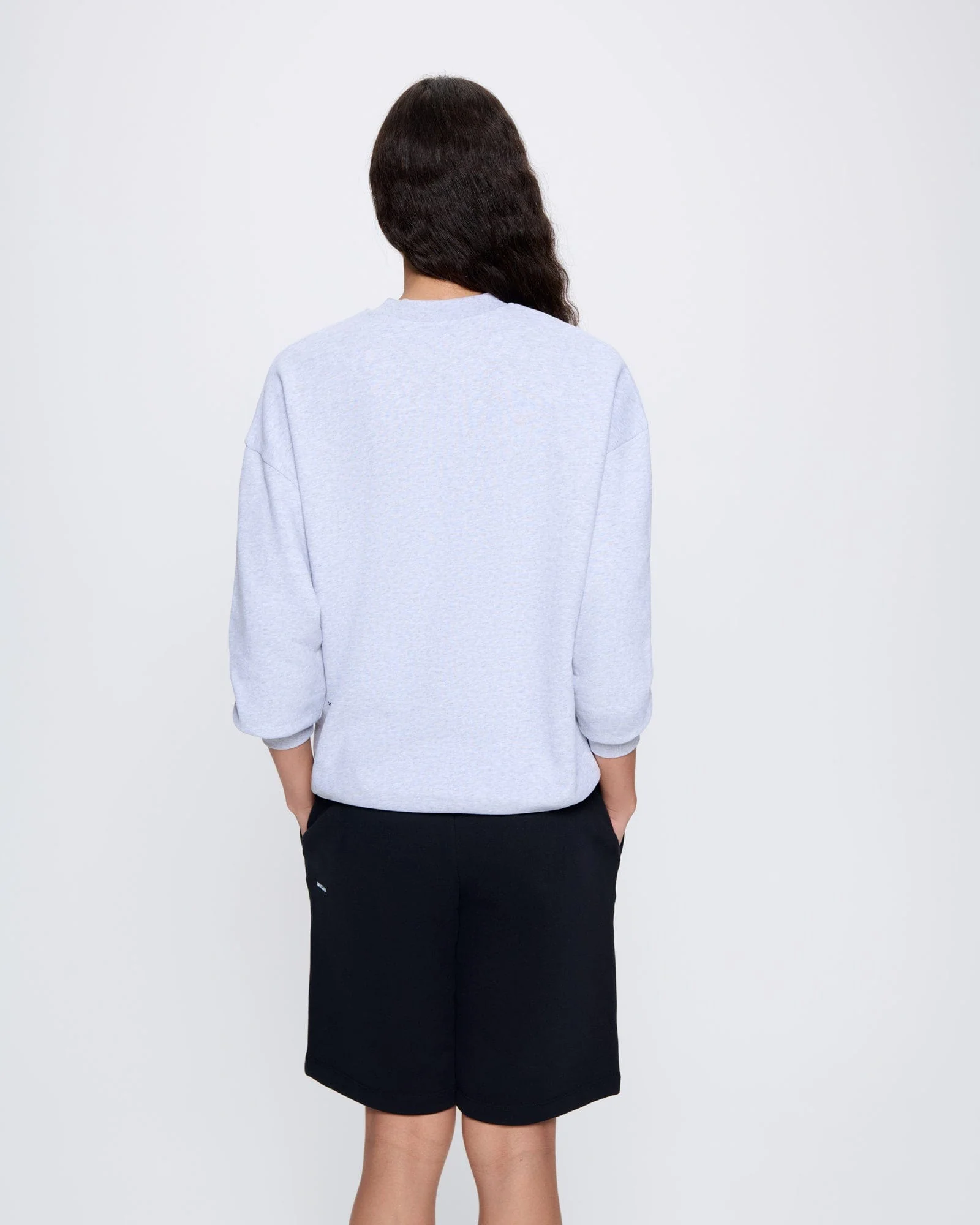 Womens 365 Midweight Sweatshirt—grey marl - Image 5