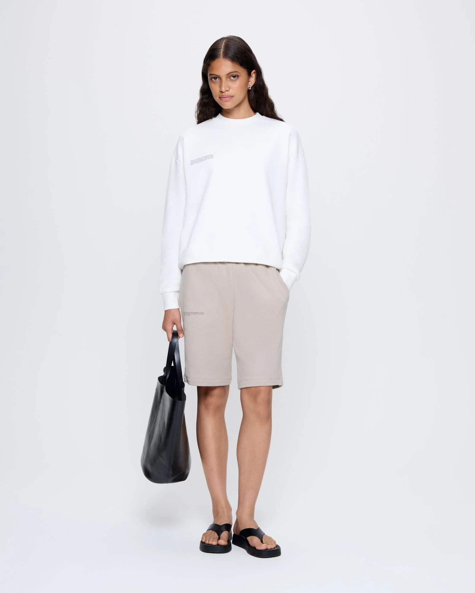 Womens 365 Midweight Sweatshirt—off-white - Image 3