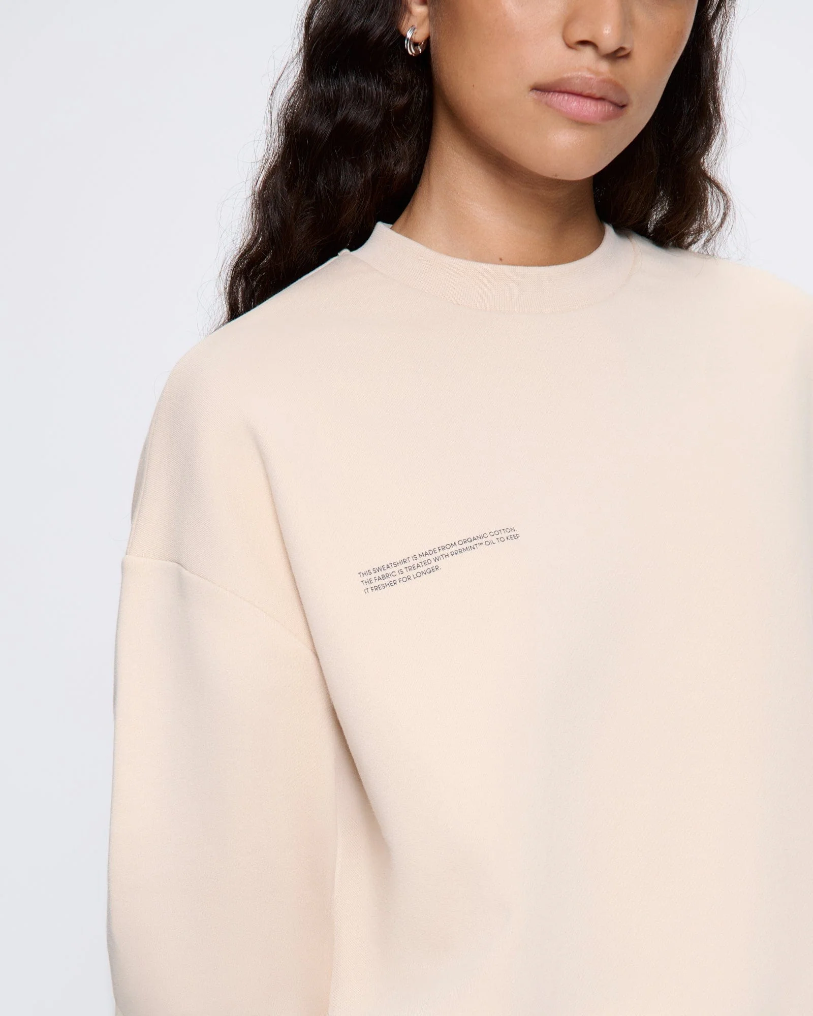 Womens 365 Midweight Sweatshirt—sand - Image 4