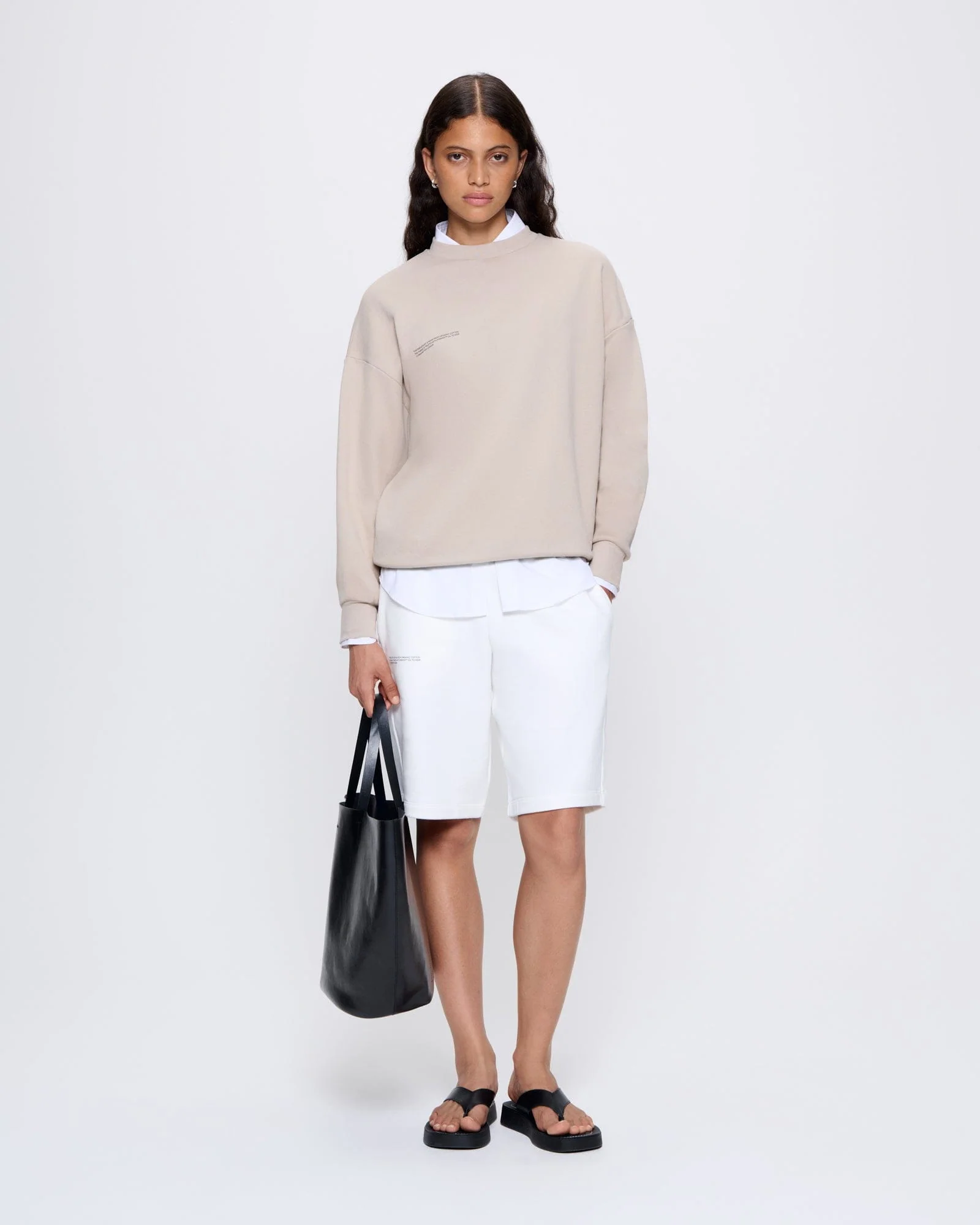 Womens 365 Midweight Sweatshirt—stone - Image 3