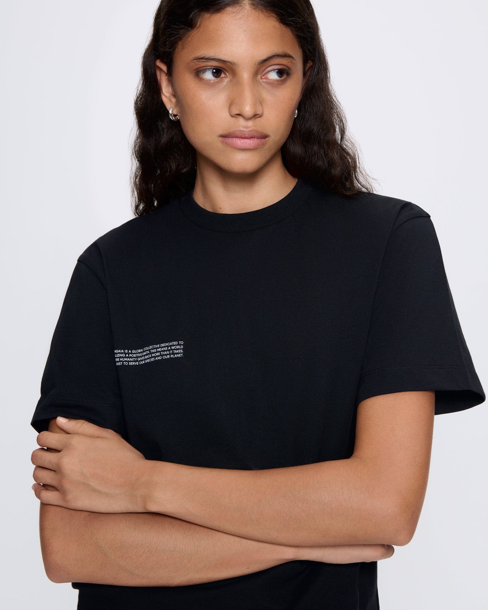 Womens 365 Midweight T-shirt—Black - Image 4
