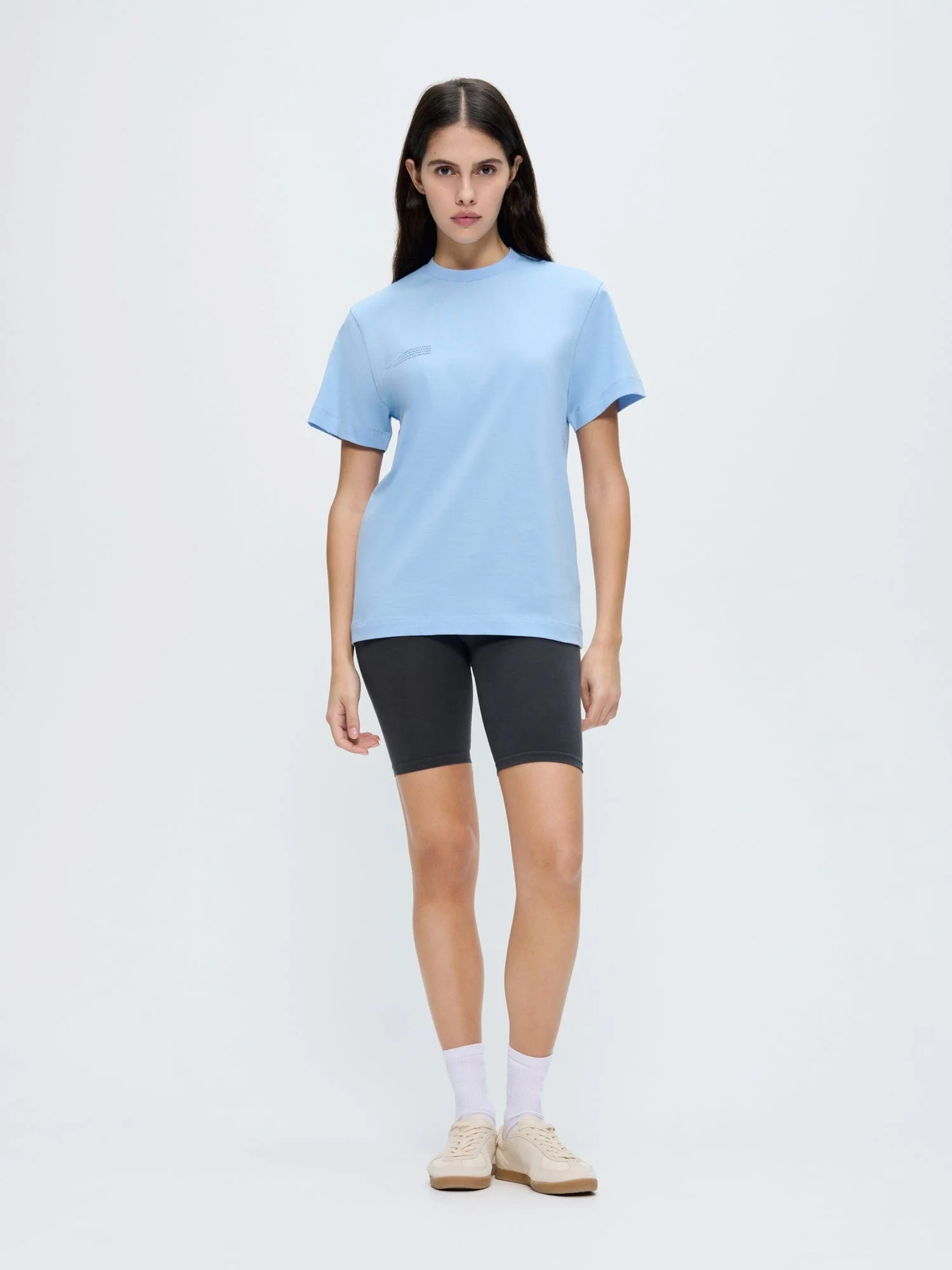 Womens 365 Midweight T-shirt—Dewdrop Blue - Image 3