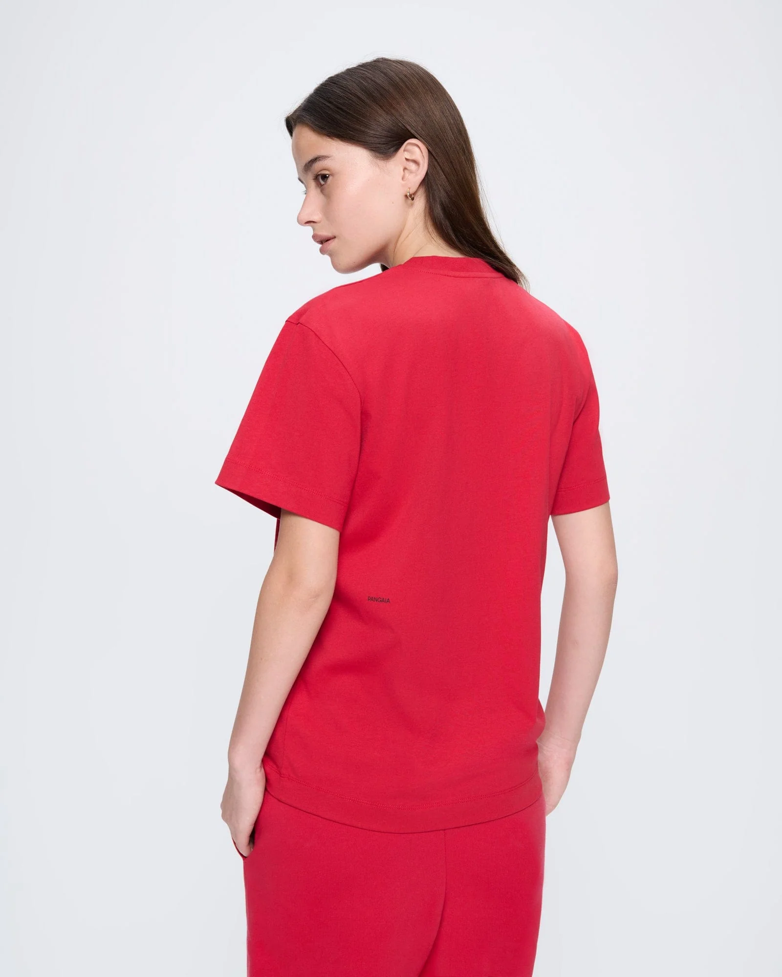 Womens 365 Midweight T-shirt—Goji red - Image 5