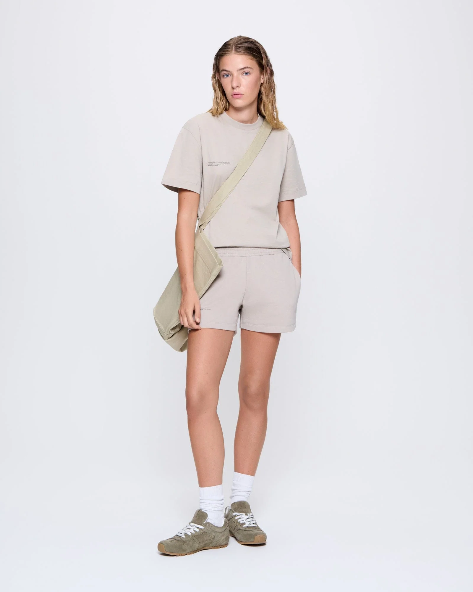 Womens 365 Midweight T-shirt—Stone - Image 3