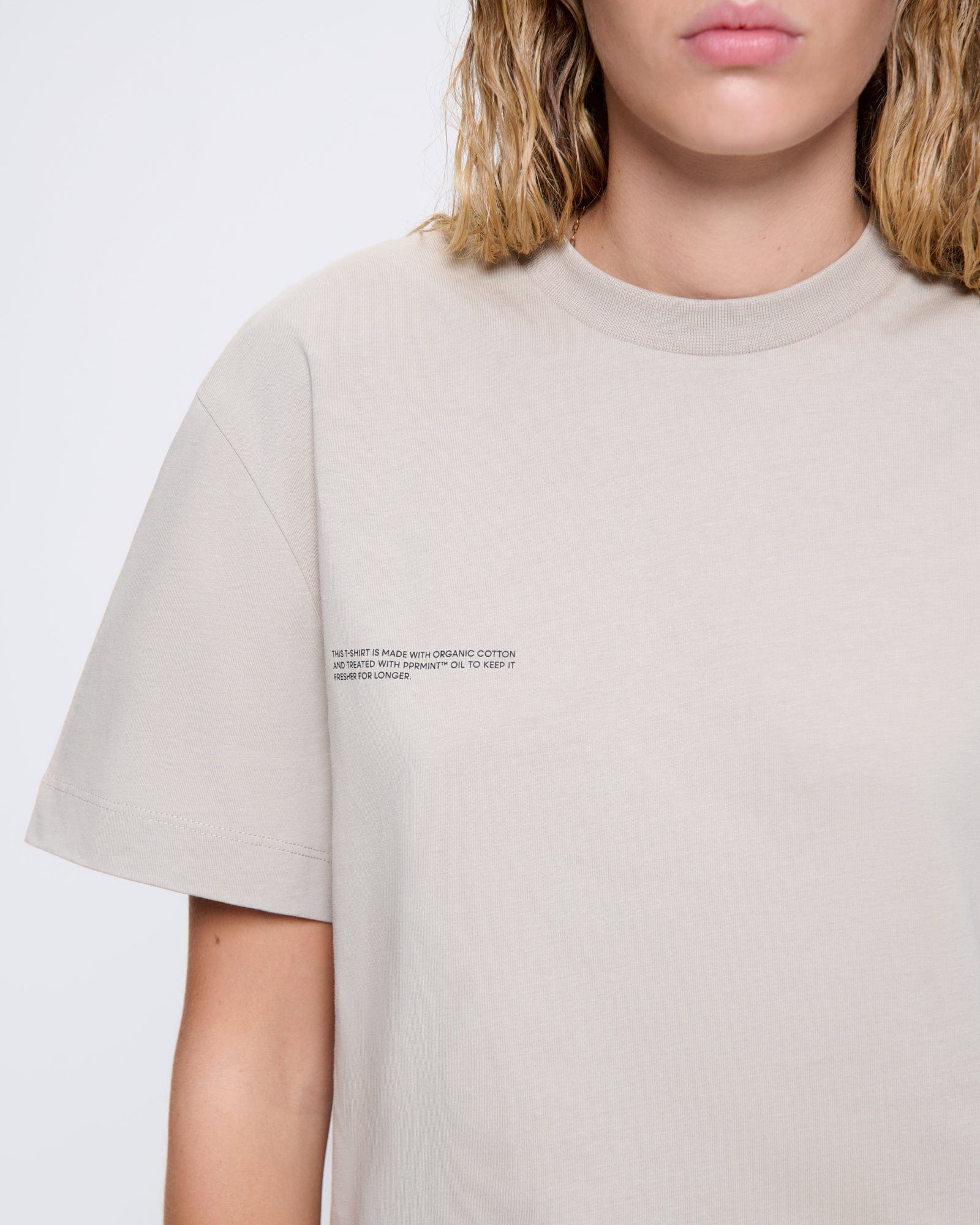 Womens 365 Midweight T-shirt—Stone - Image 4