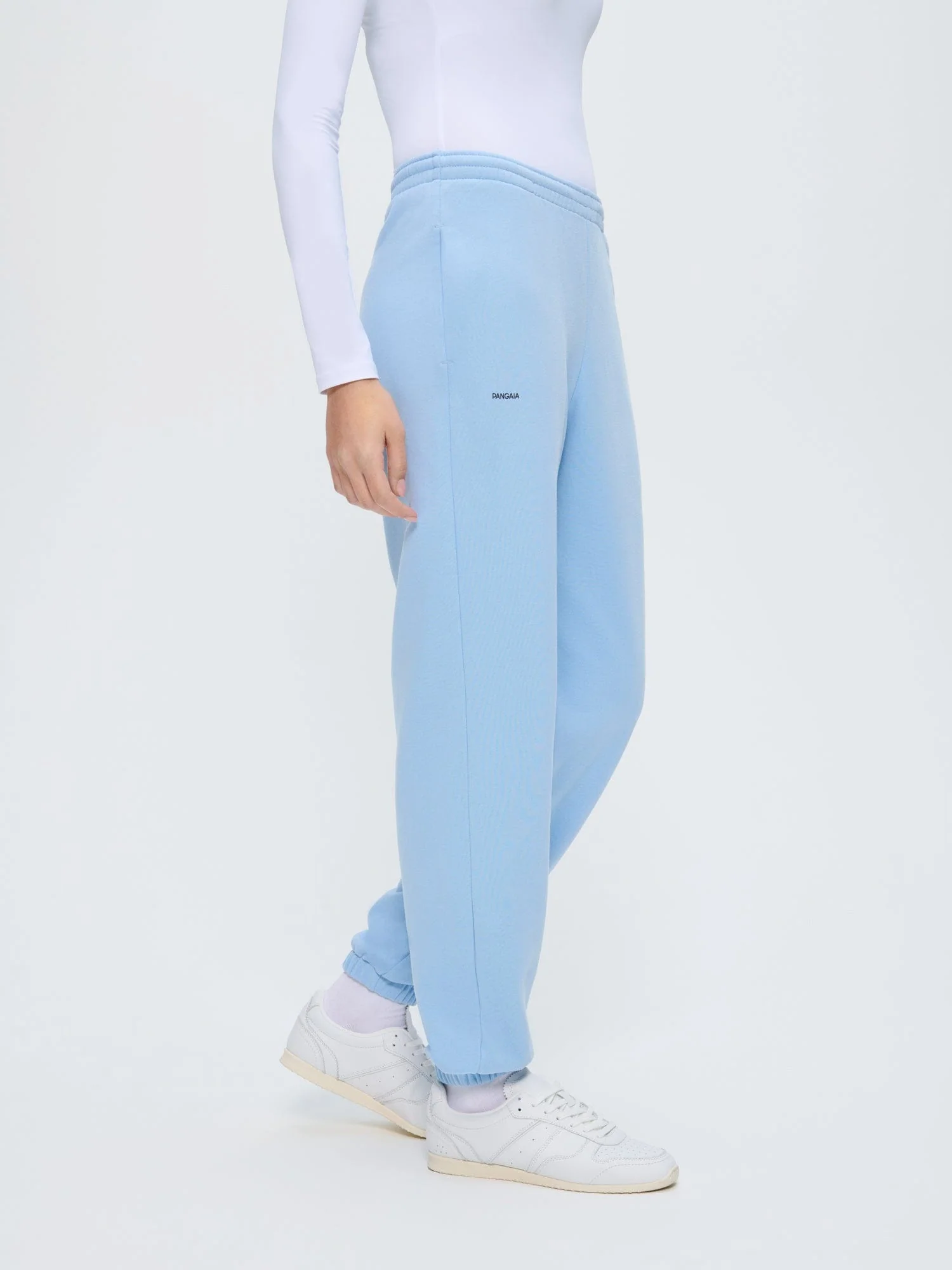 Womens 365 Midweight Track Pants—Dewdrop Blue - Image 3