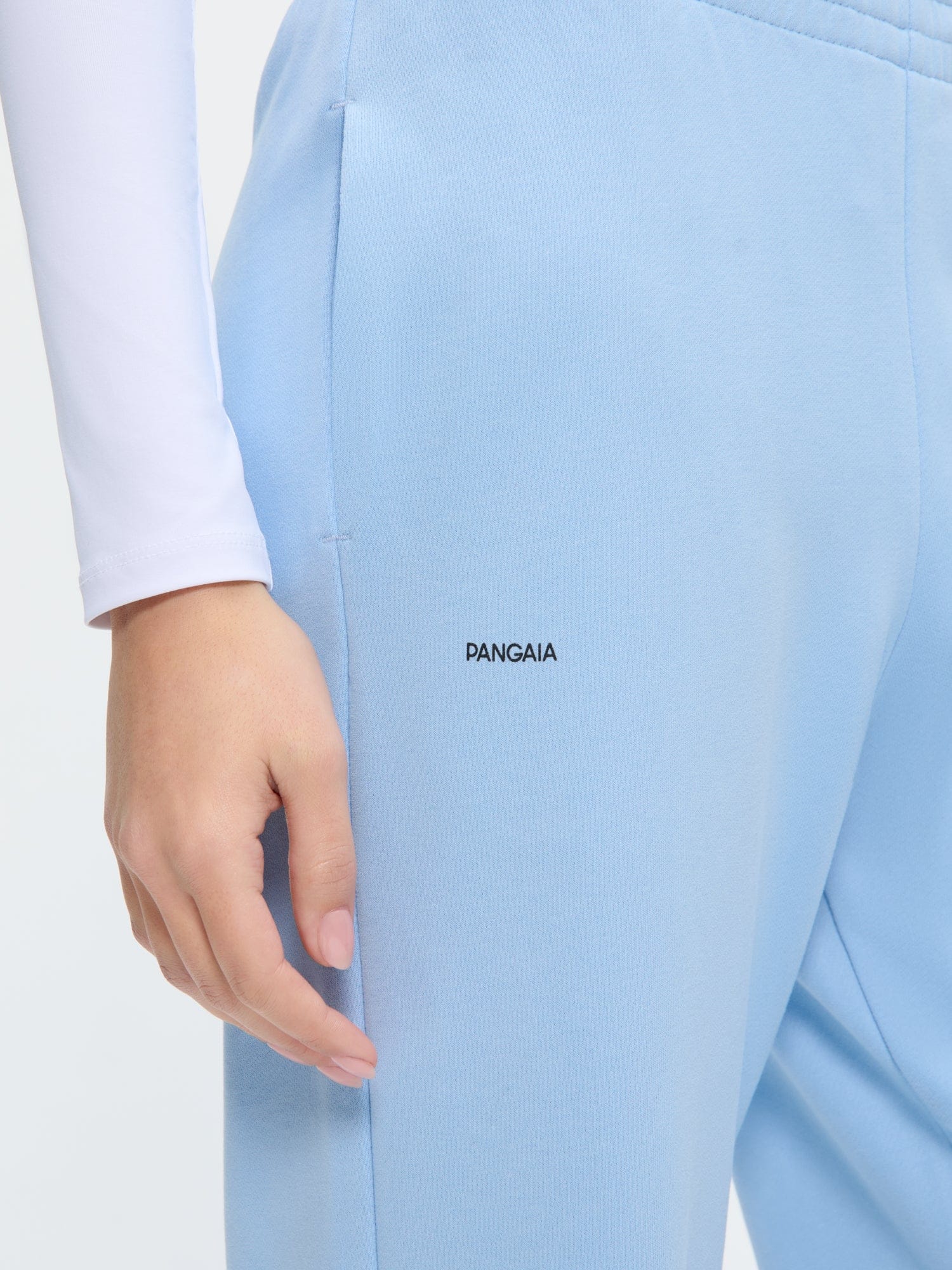 Womens 365 Midweight Track Pants—Dewdrop Blue - Image 4