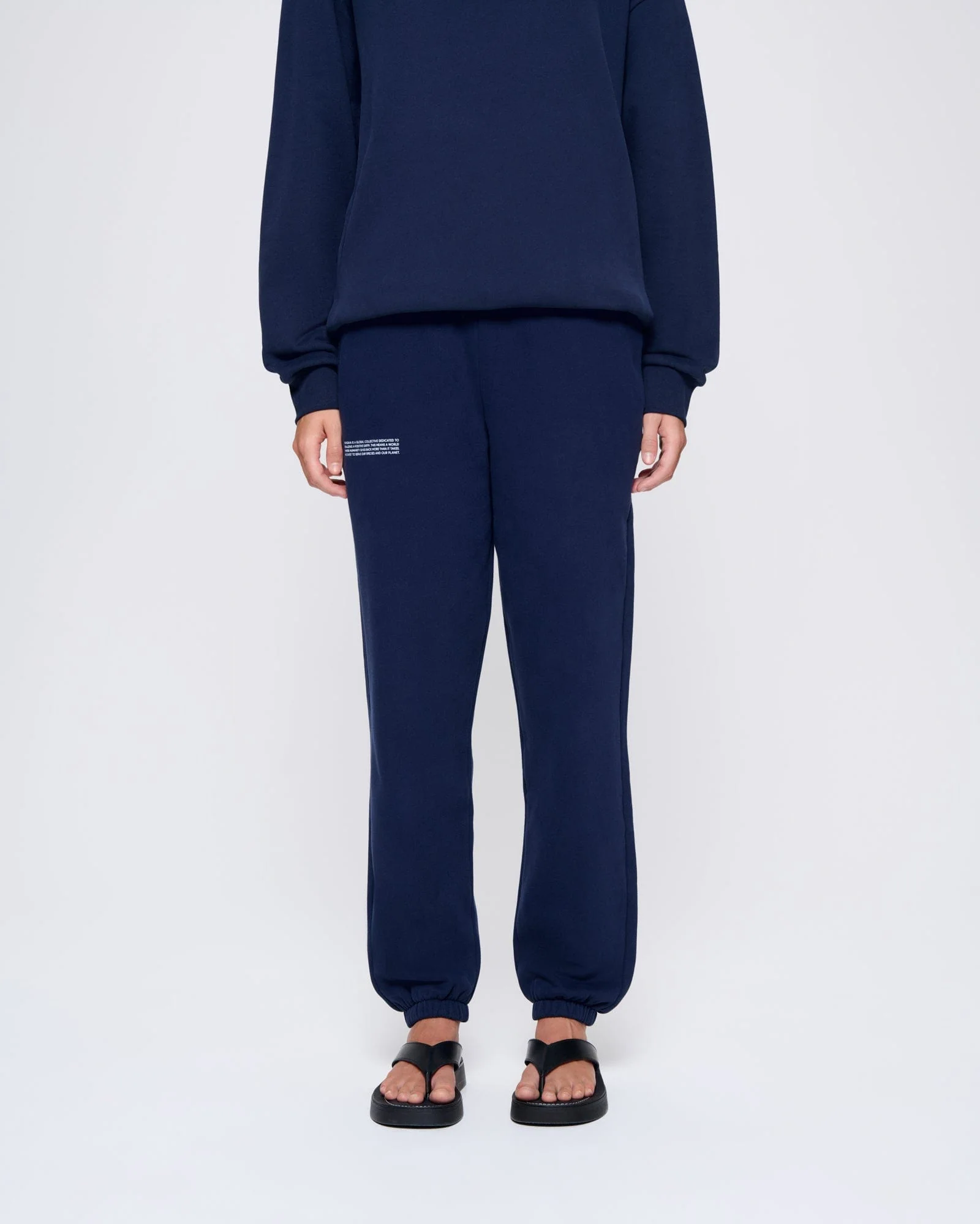 Womens 365 Midweight Track Pants—navy - Image 3