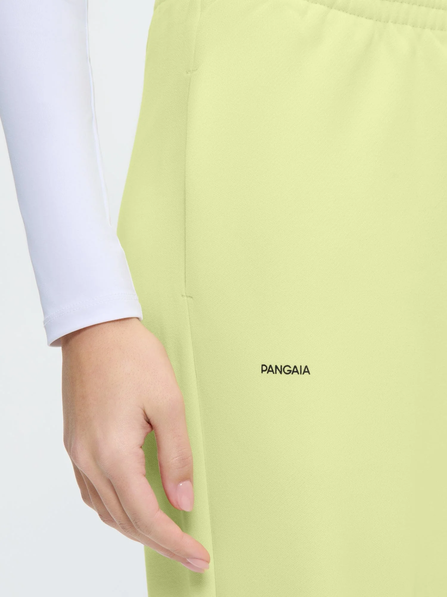 Womens 365 Midweight Track Pants—Soft Lime - Image 4