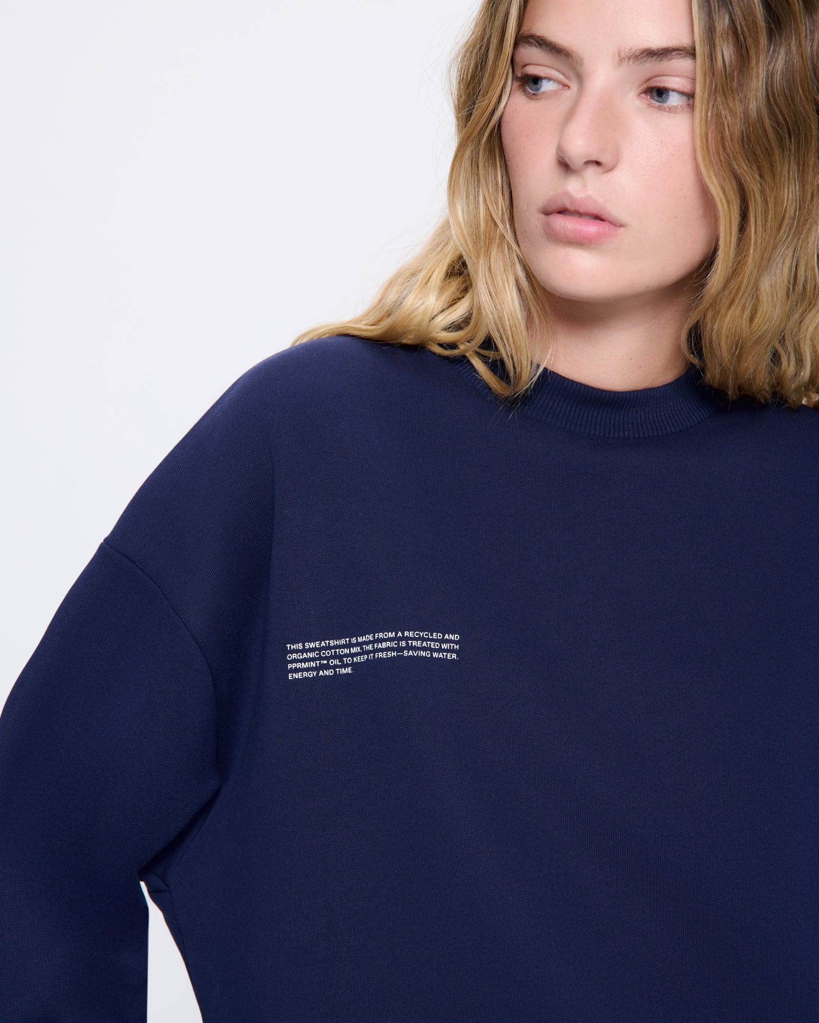 Womens 365 Midweight Sweatshirt—navy - Image 4