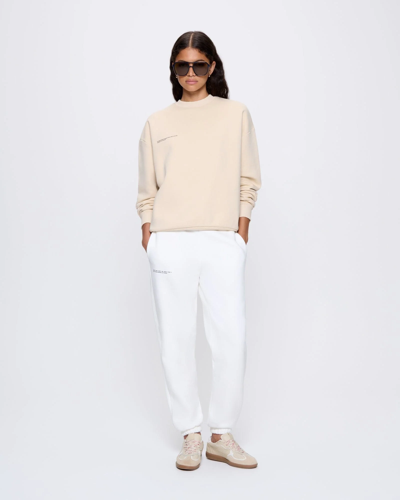 Womens 365 Heavyweight Sweatshirt—sand - Image 3