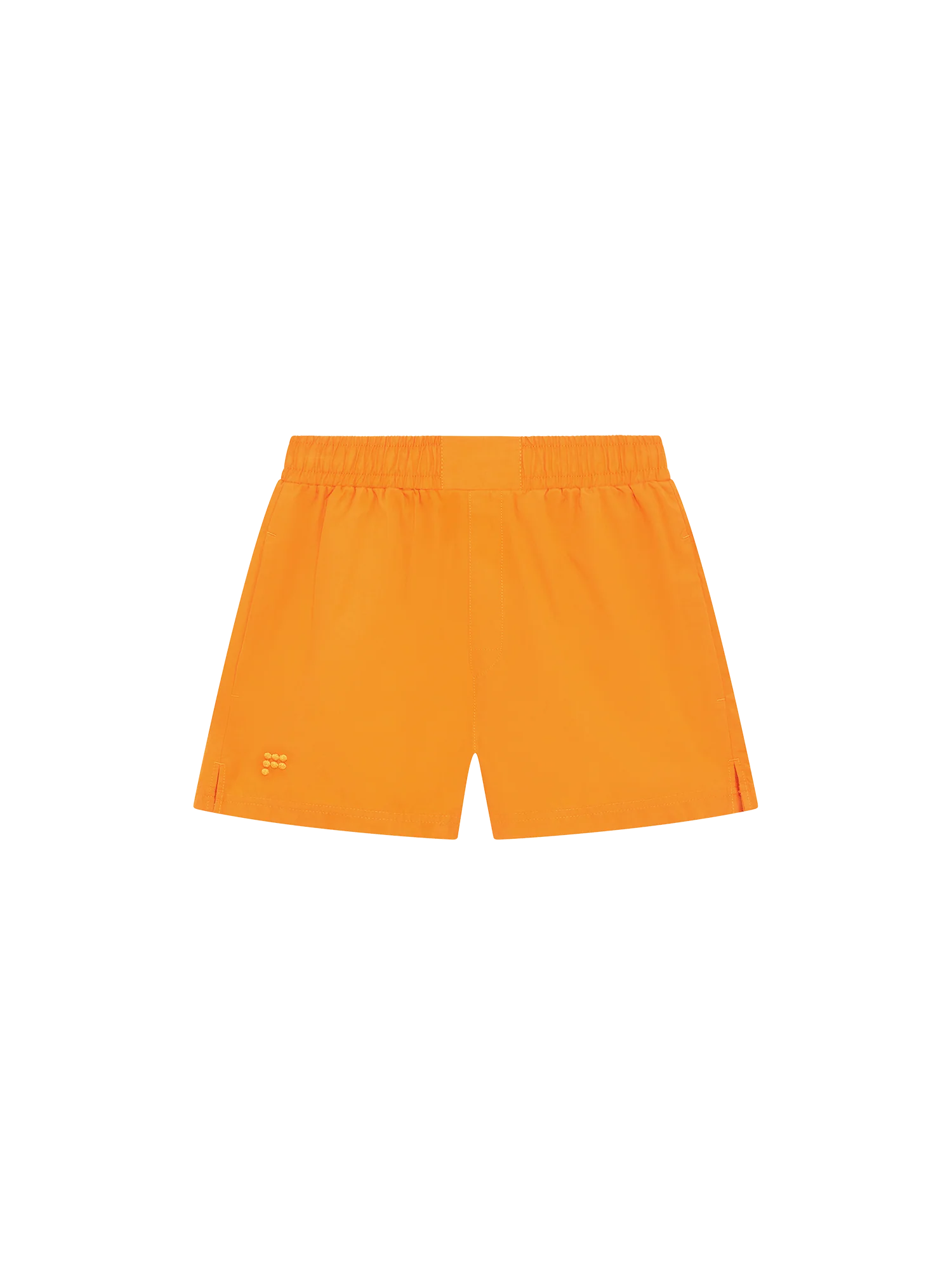 Womens Cotton Poplin Shorts—Saffron Orange - Image 2