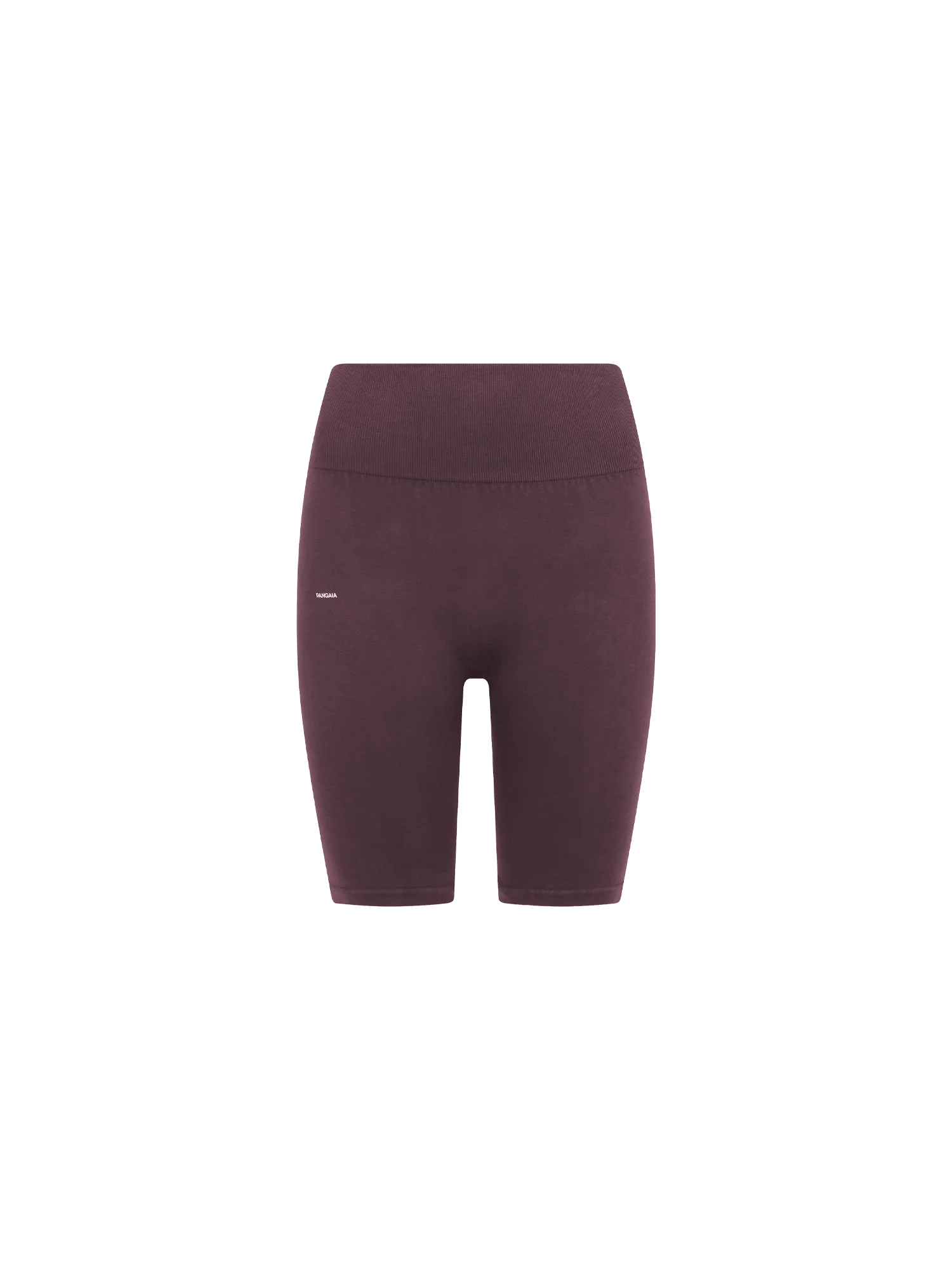 Womens Cotton-Stretch Cycle Shorts—Chestnut Maroon - Image 2