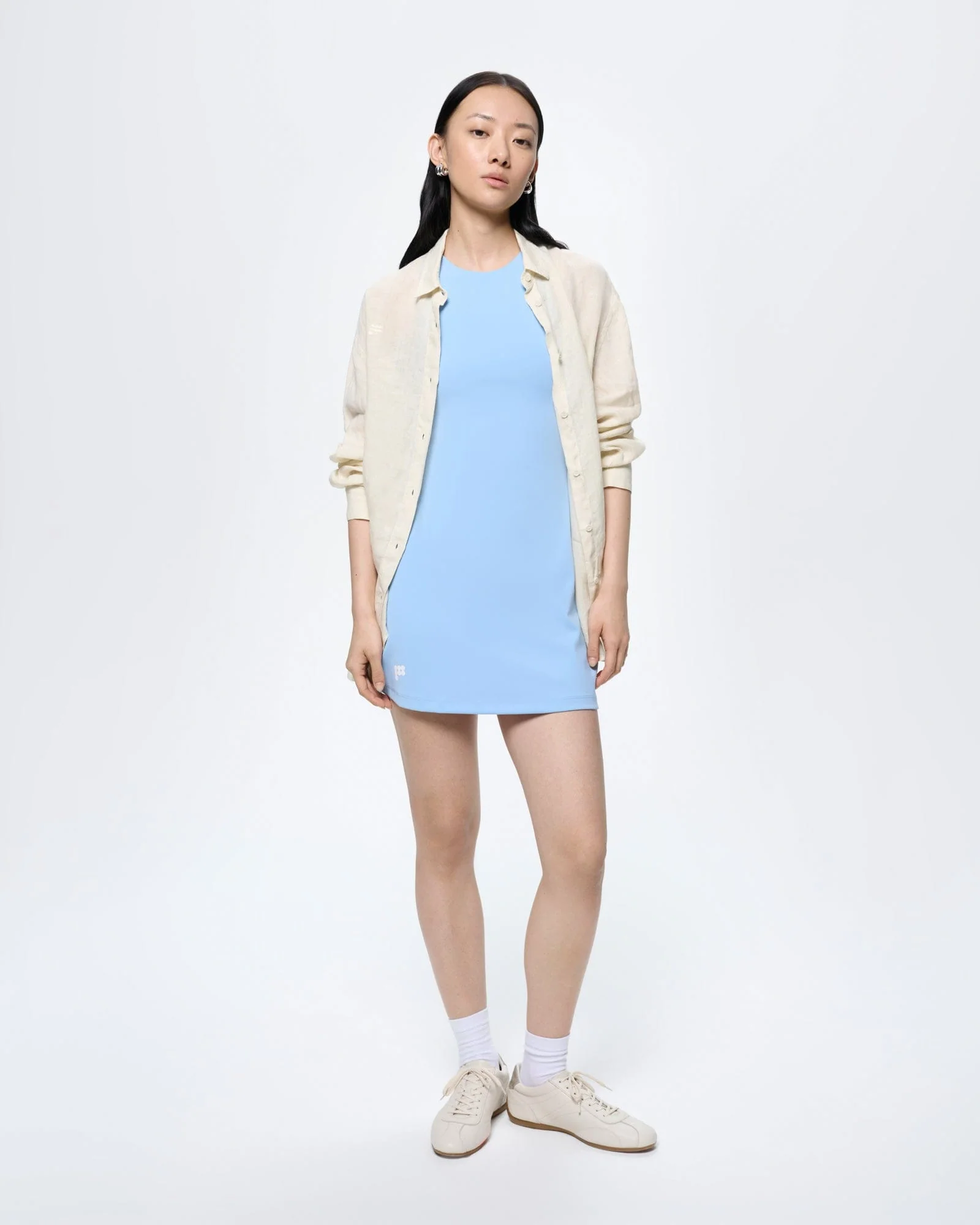 Womens Court Side Dress—Dewdrop Blue - Image 3