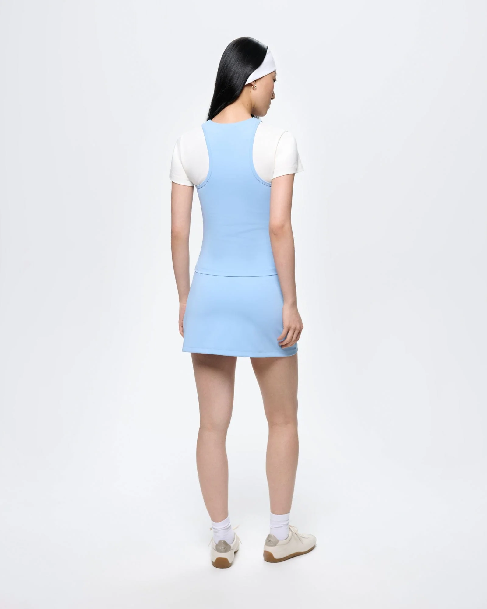 Womens Court Side Skort—Dewdrop Blue - Image 5