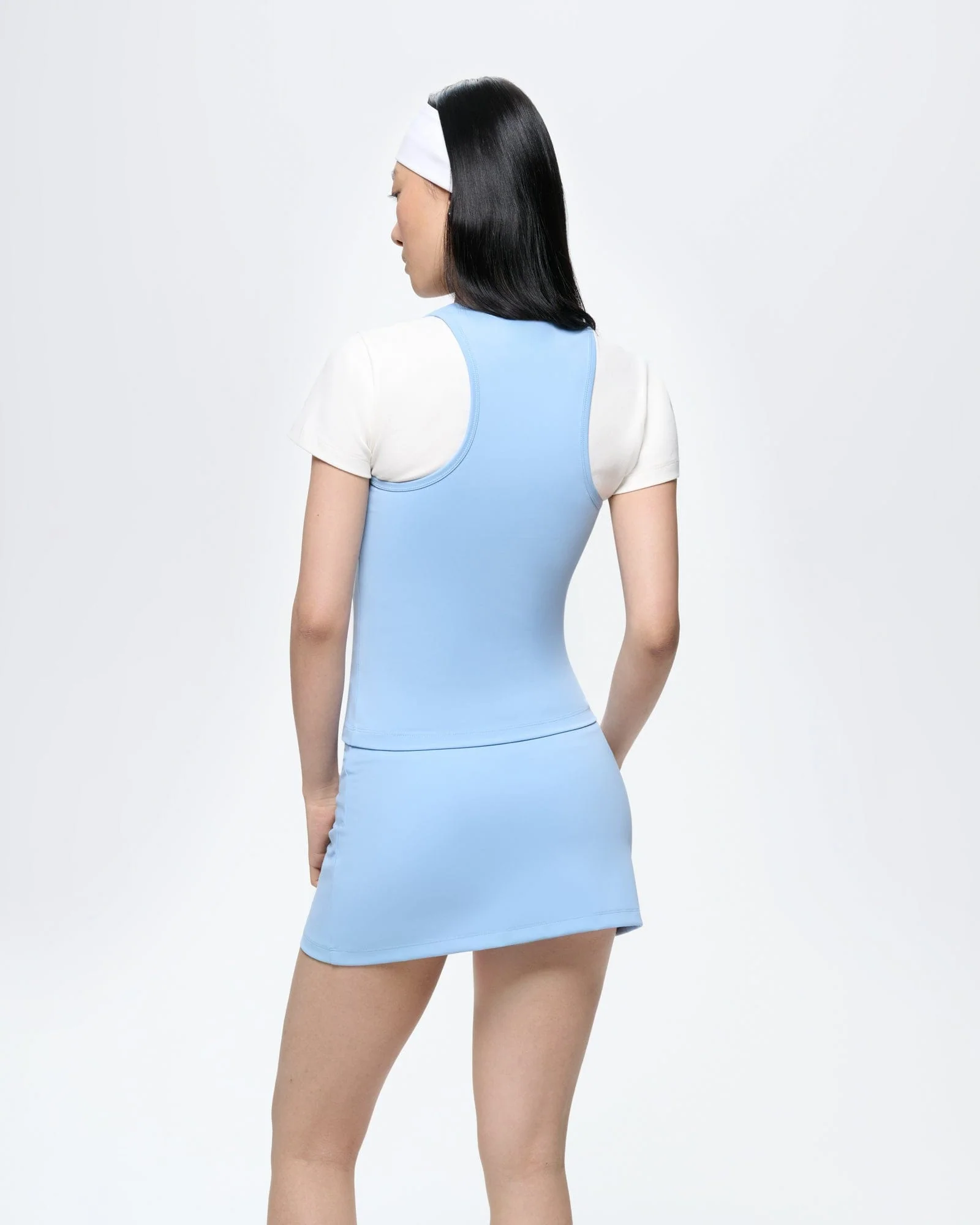 Womens Court Side Tank Top—Dewdrop Blue - Image 5
