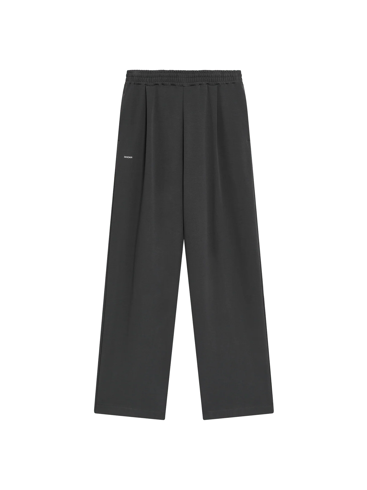 Womens Double Jersey Pleated Trousers—Smoked Black - Image 2