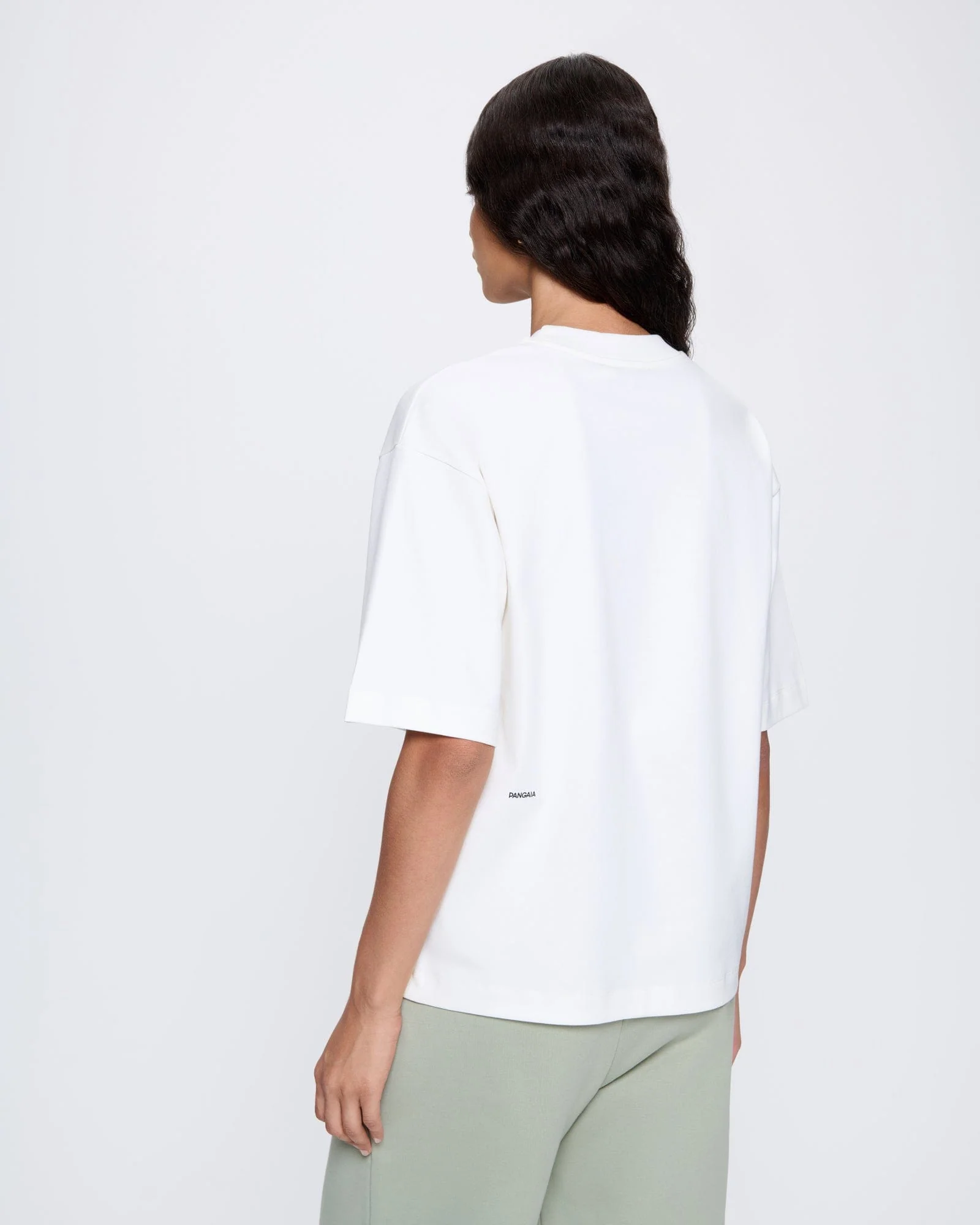 Womens Interlock Oversized T-Shirt—Off-White - Image 4