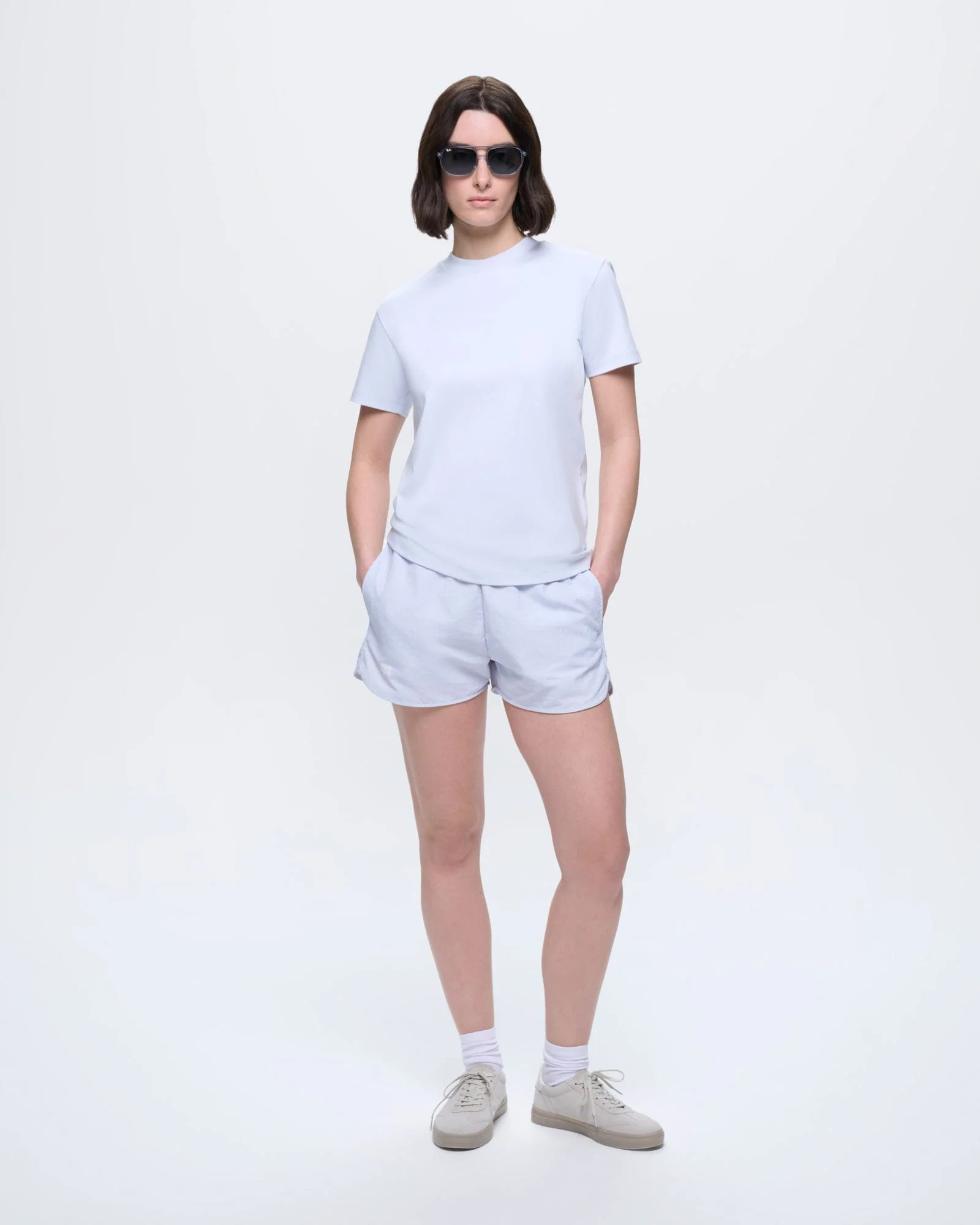 Womens Interlock T-Shirt—Ice Grey - Image 3