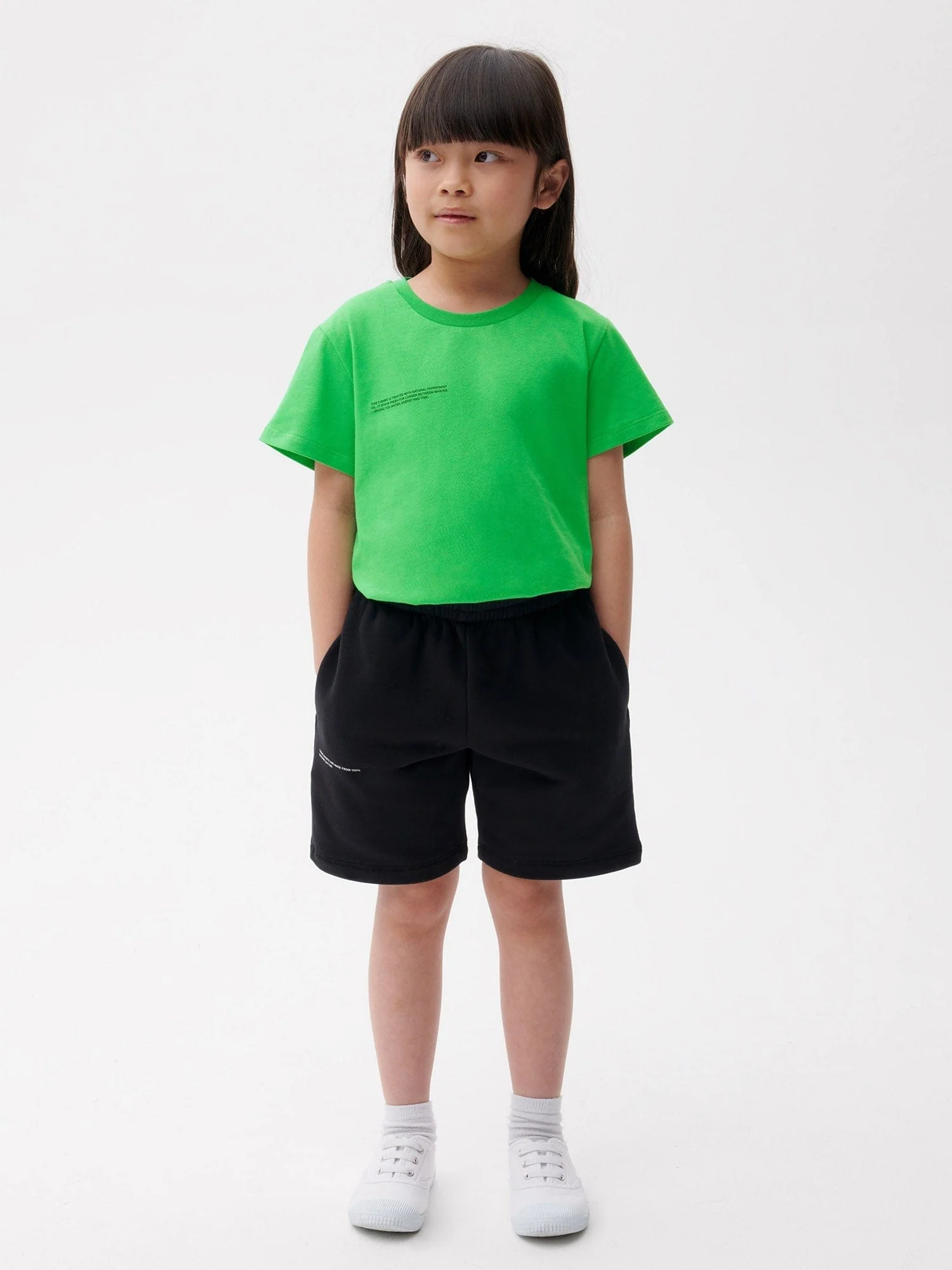 Kids' 365 Midweight Long Shorts—black - Image 2