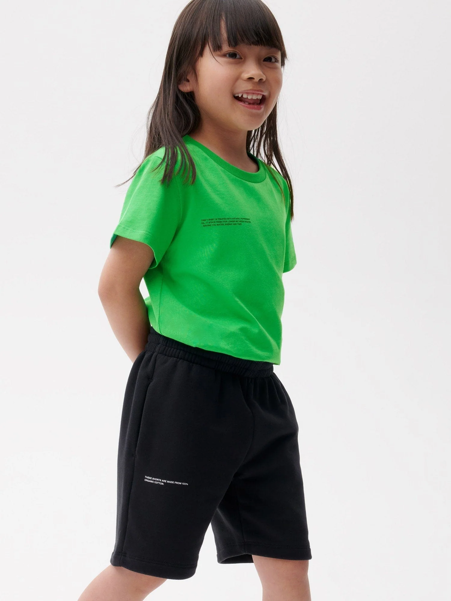 Kids' 365 Midweight Long Shorts—black - Image 4