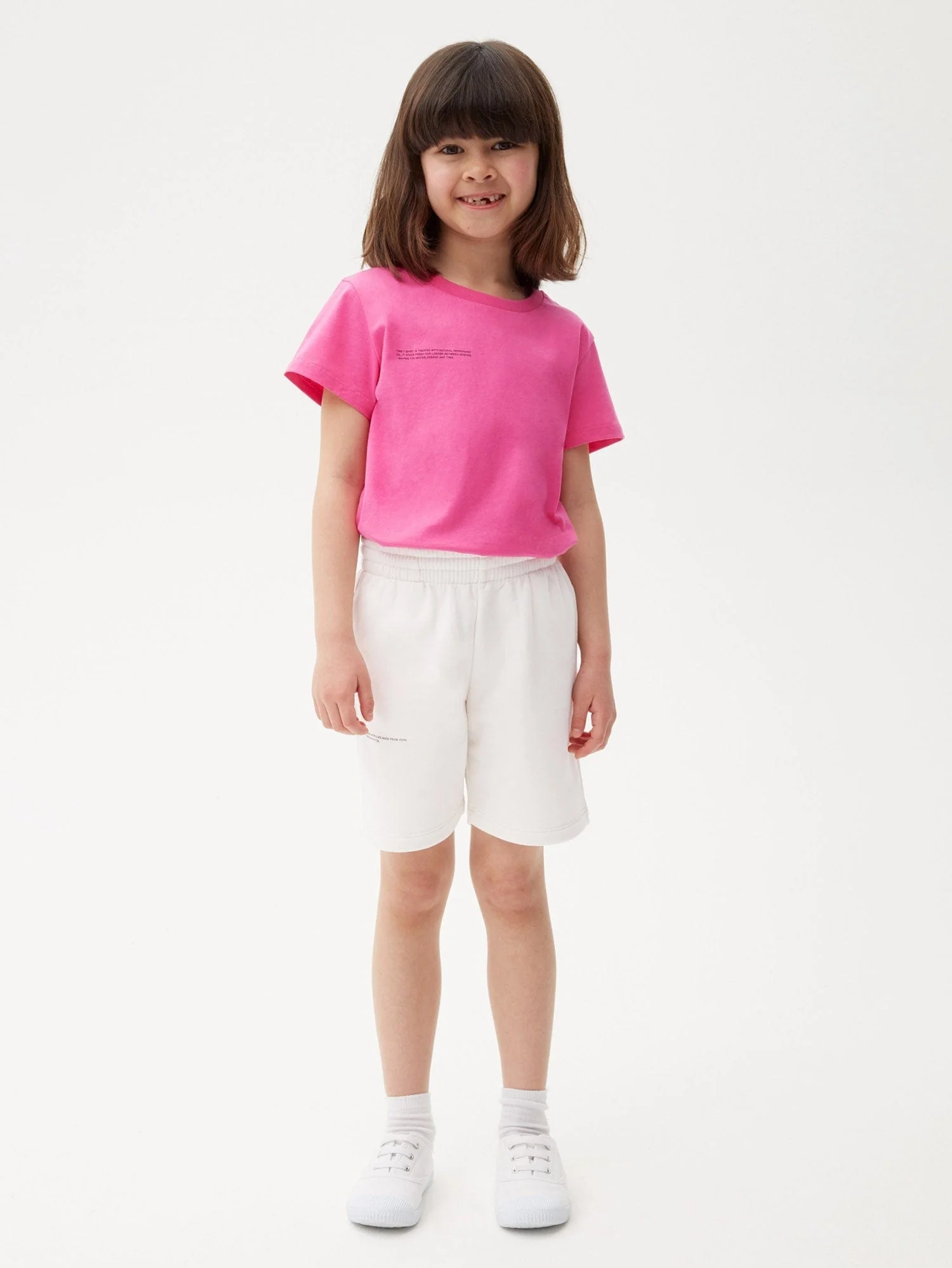 Kids' 365 Midweight Long Shorts—off-white - Image 2