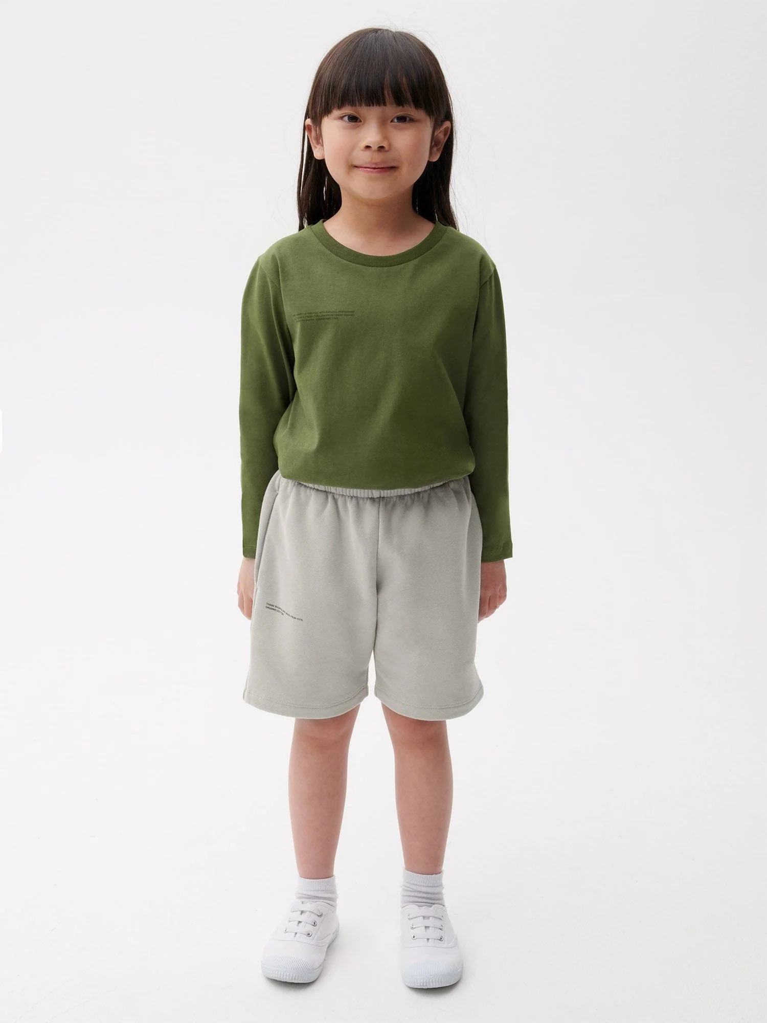 Kids' 365 Midweight Long Shorts—stone - Image 2