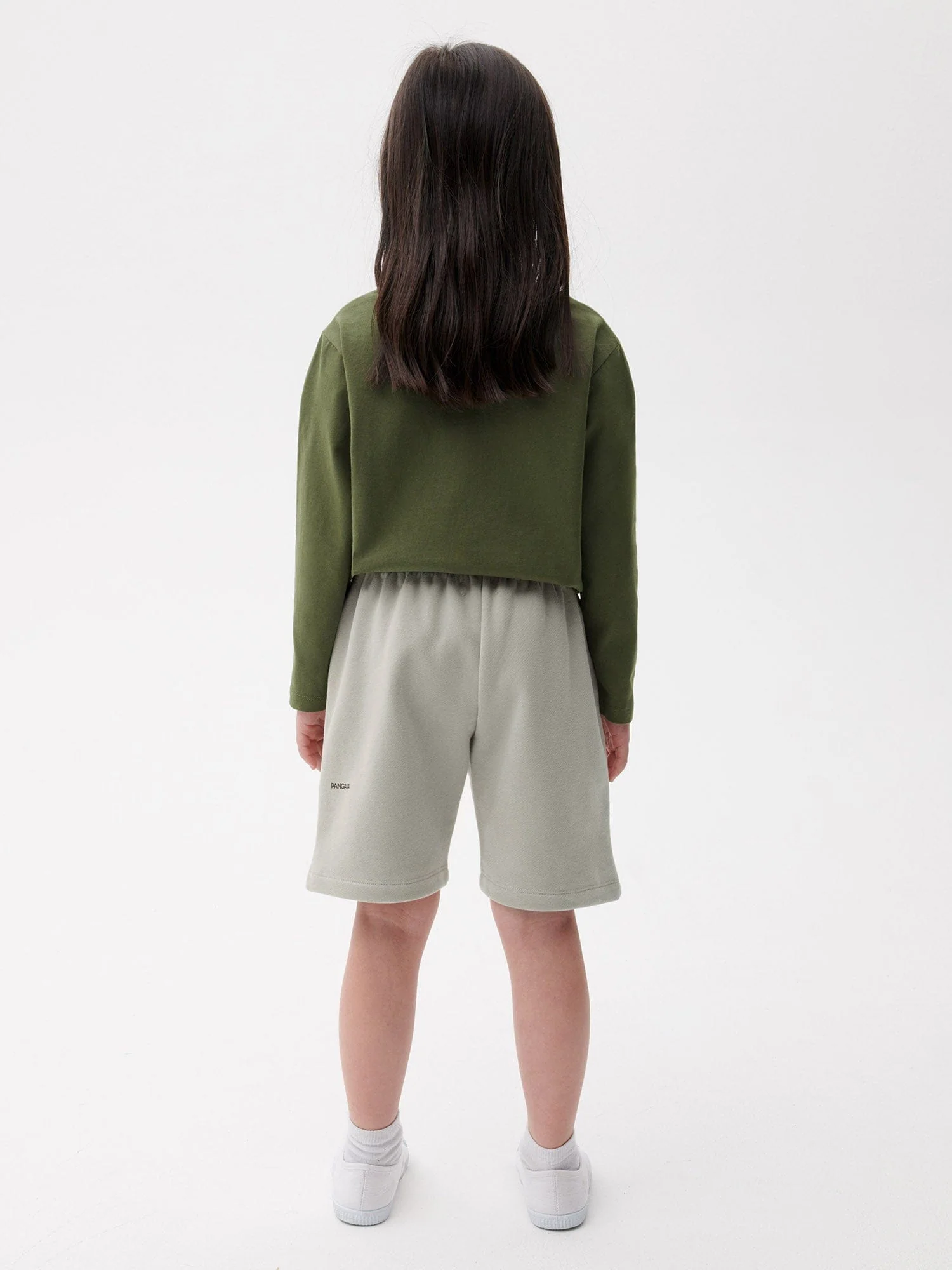 Kids' 365 Midweight Long Shorts—stone - Image 3