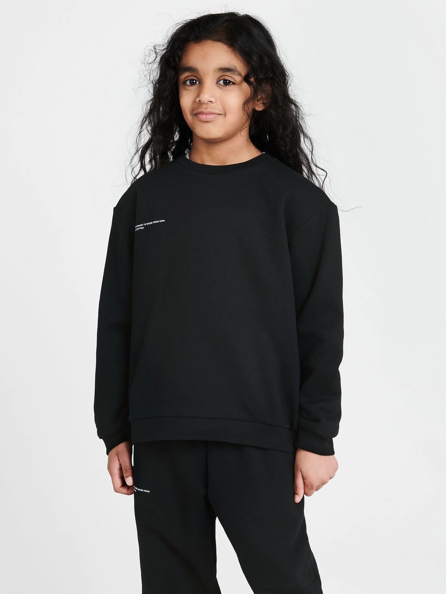 Kids' 365 Midweight Sweatshirt—black - Image 3