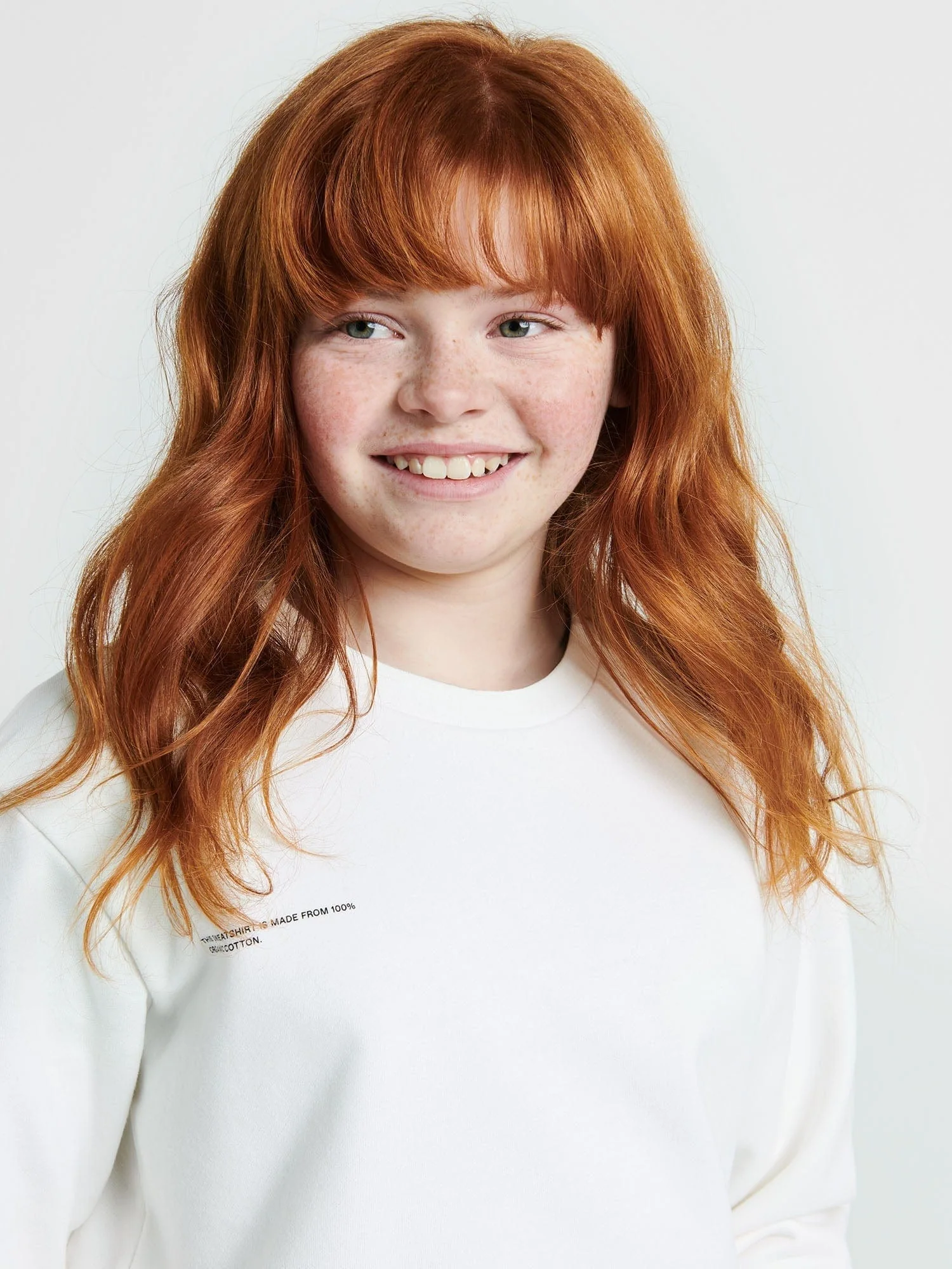 Kids' 365 Midweight Sweatshirt—off-white - Image 3