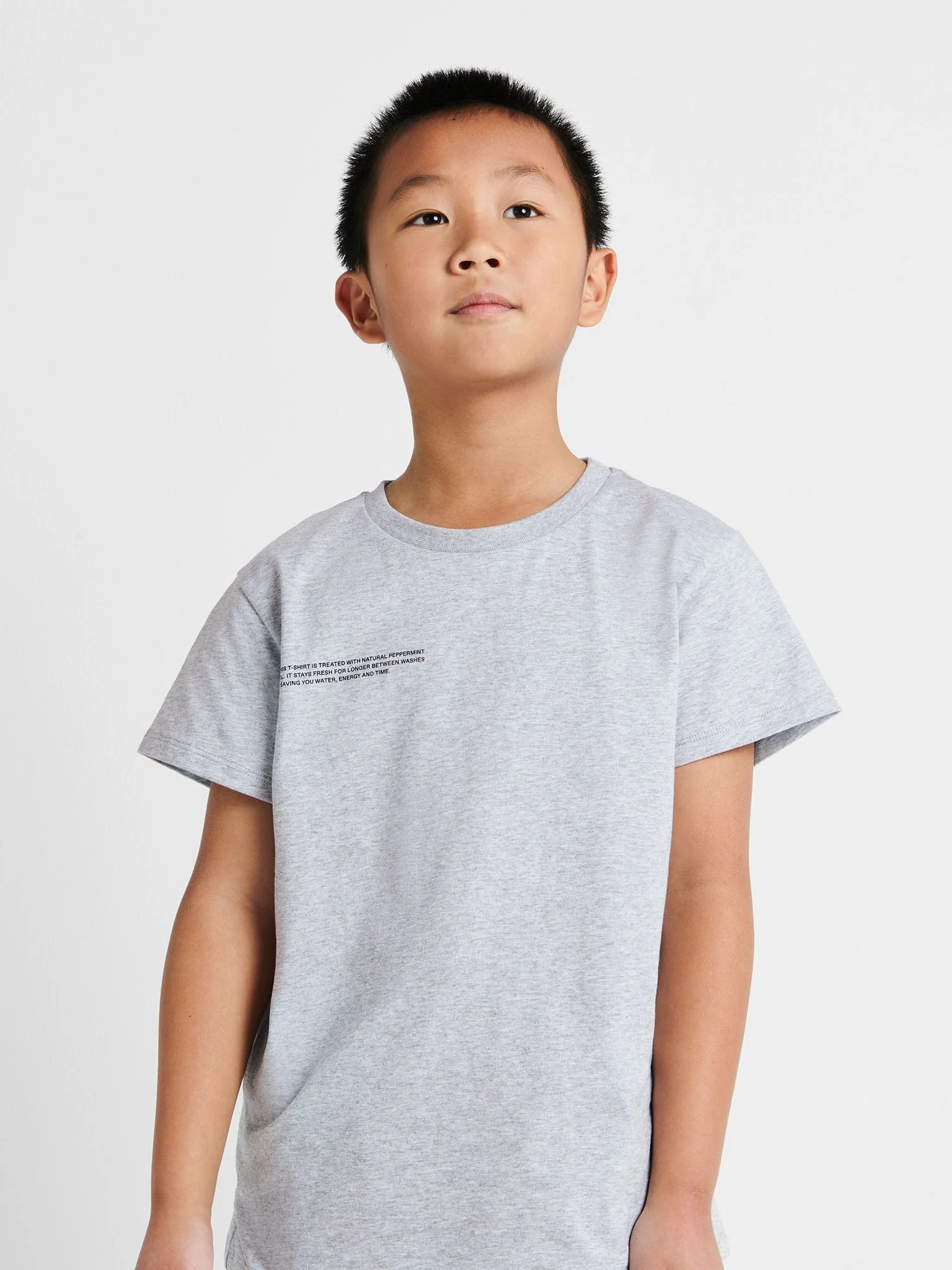 Kids' 365 Midweight T-shirt—grey marl - Image 3