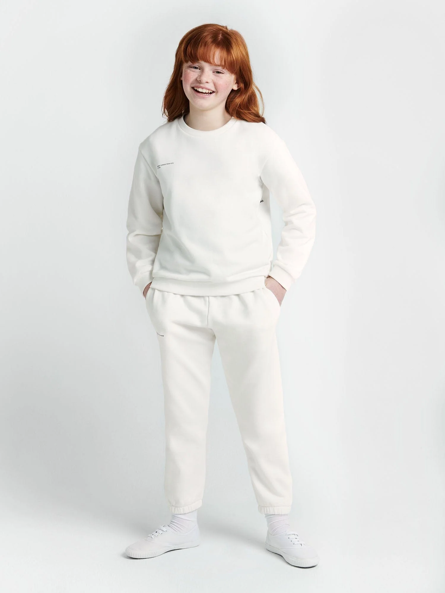 Kids' 365 Midweight Track Pants—off-white - Image 2