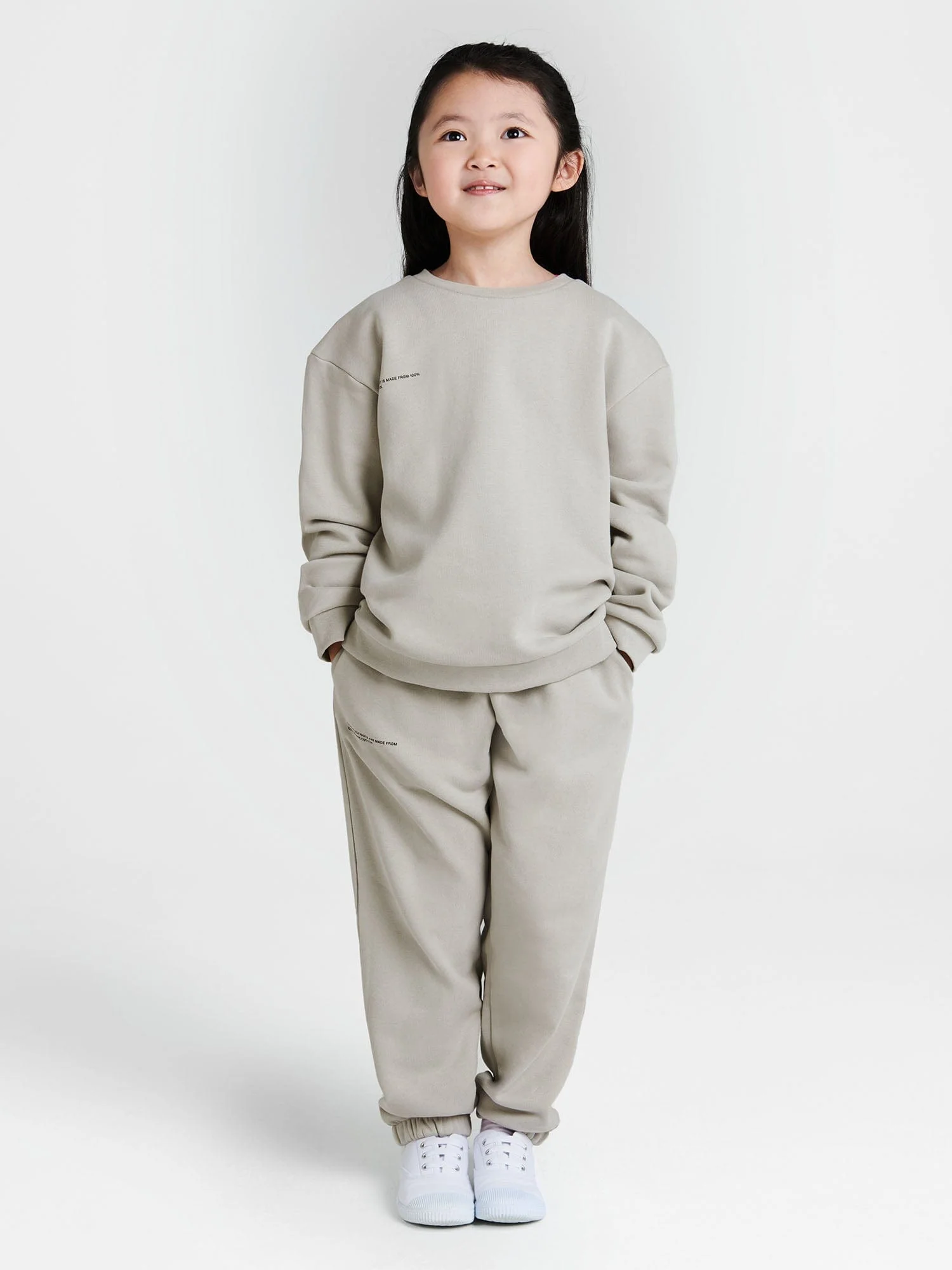 Kids' 365 Midweight Track Pants—stone - Image 3