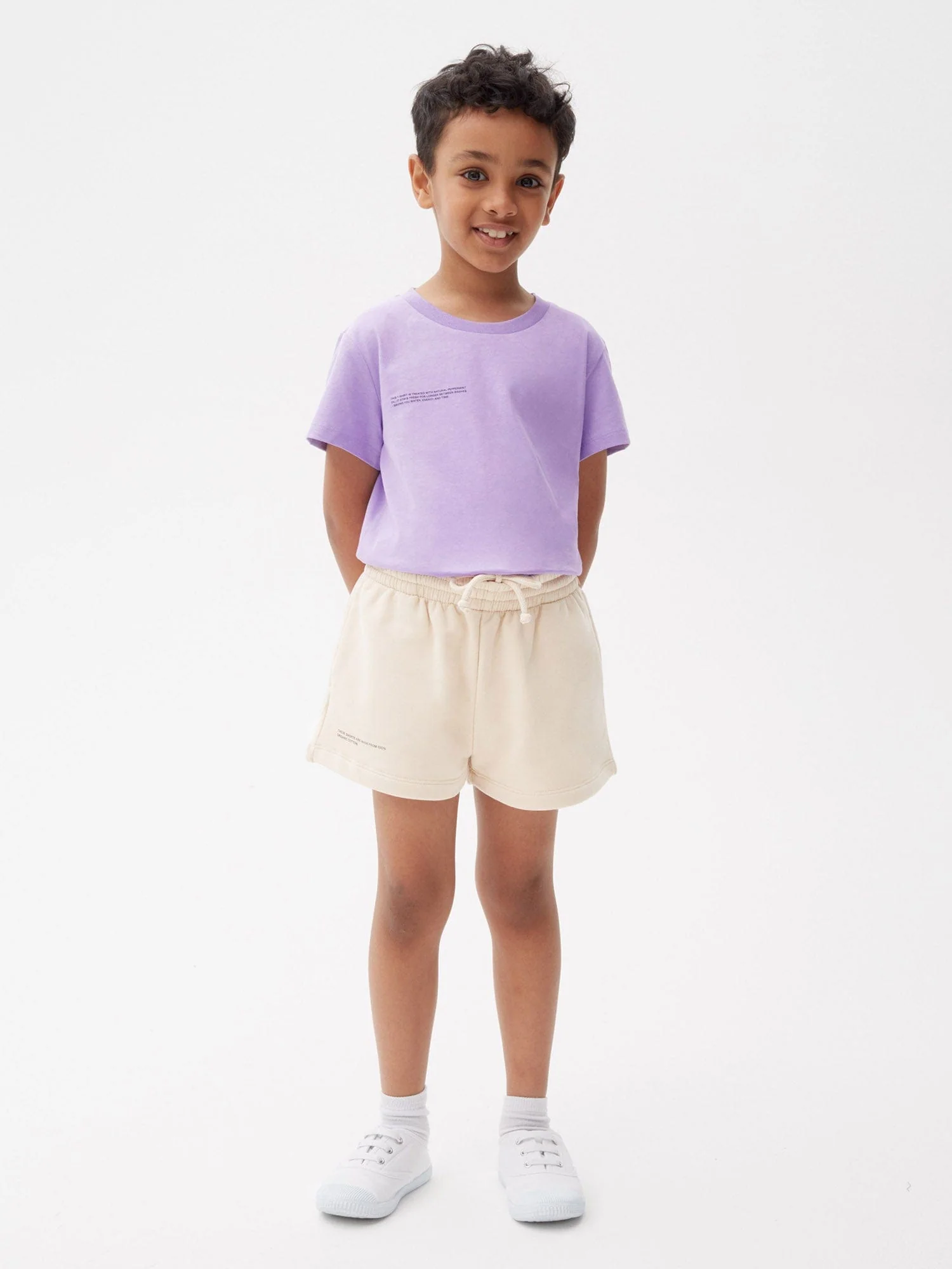 Kids' 365 Midweight Shorts—sand - Image 2