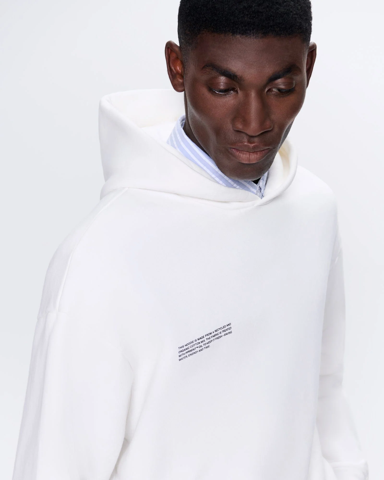 Mens 365 Heavyweight Hoodie—off-white - Image 5