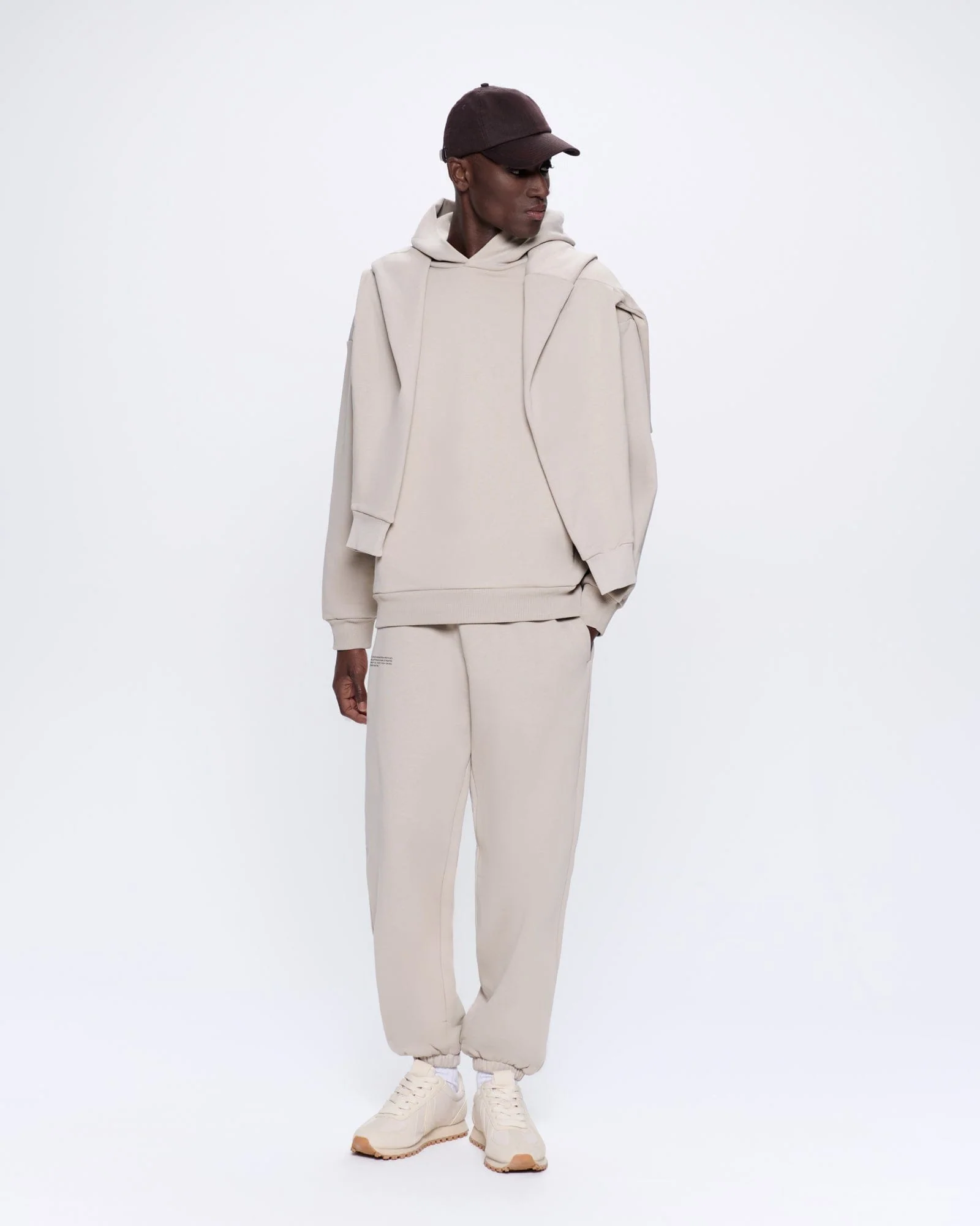 Mens 365 Heavyweight Hoodie—stone - Image 3