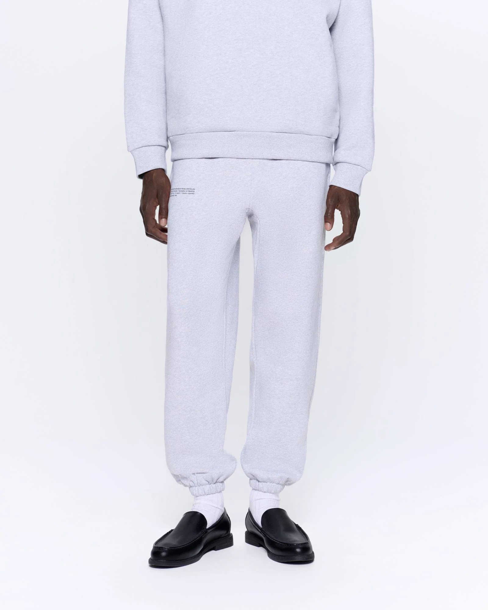 Mens 365 Heavyweight Track Pants—grey marl - Image 3